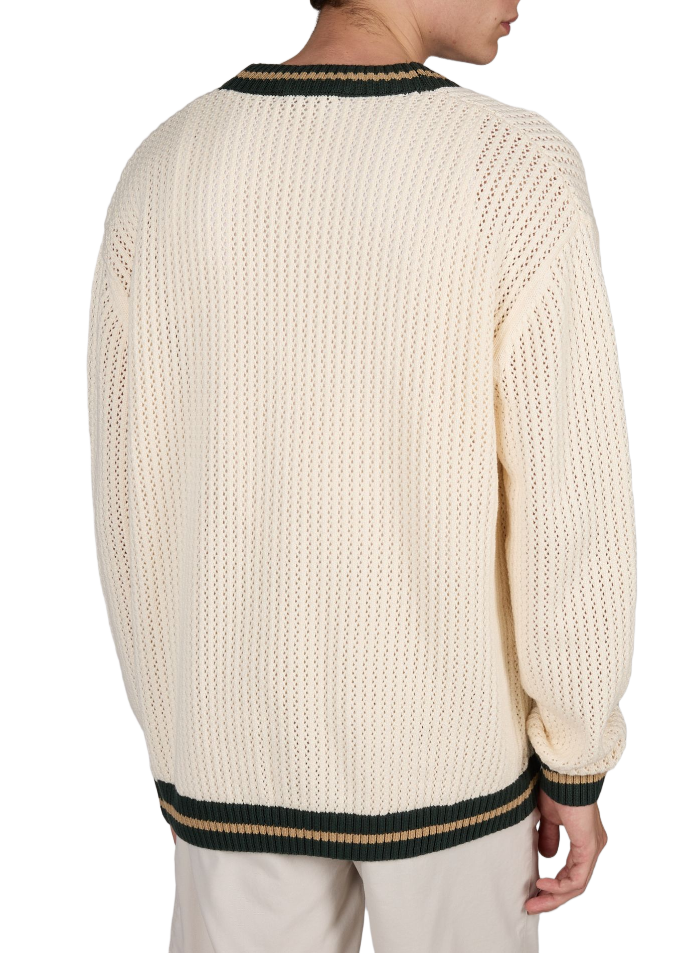 Cardigan en maille tricot de coton LES DEUX Blanc