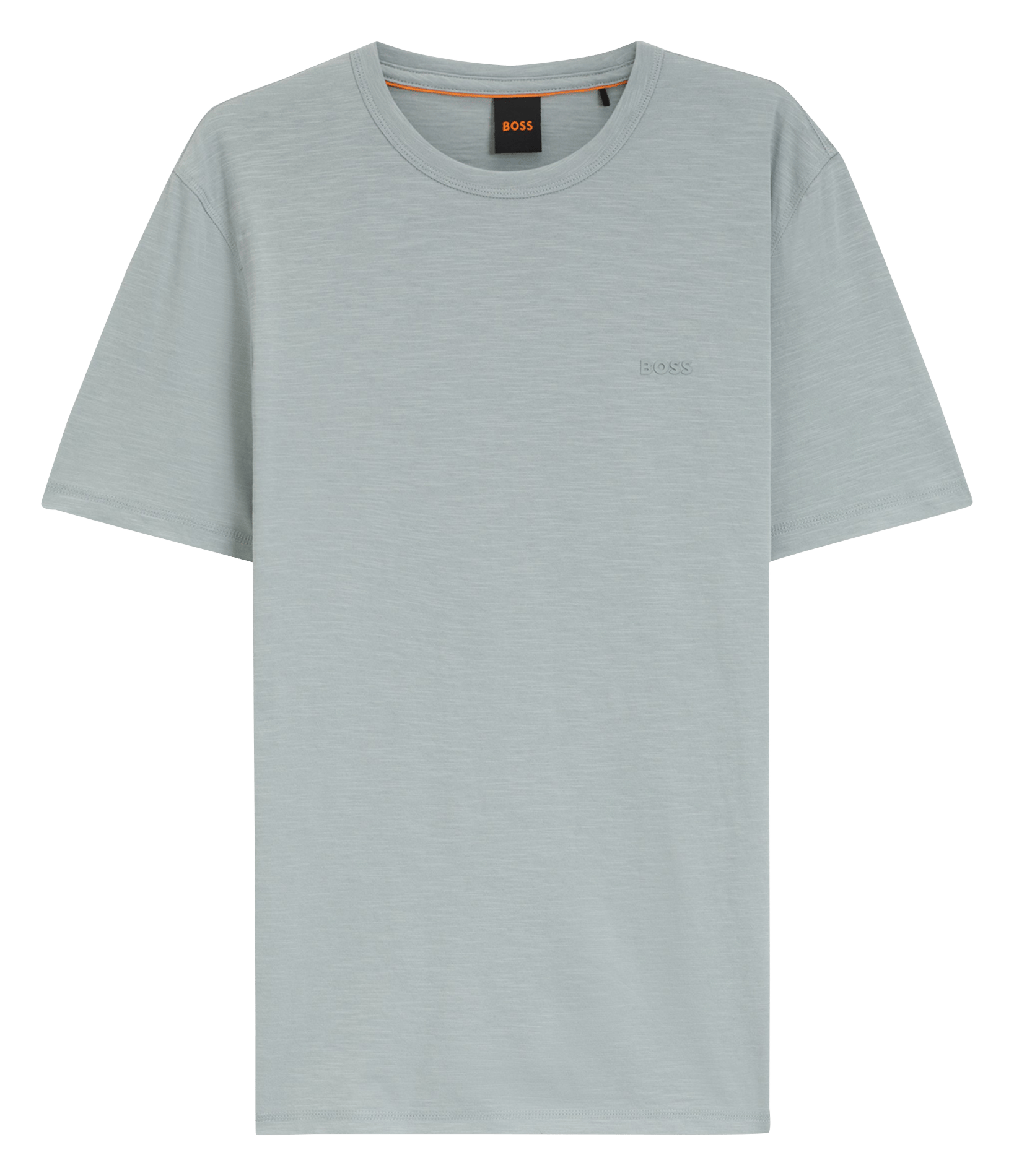 Tee-shirt col rond en coton BOSS Argent