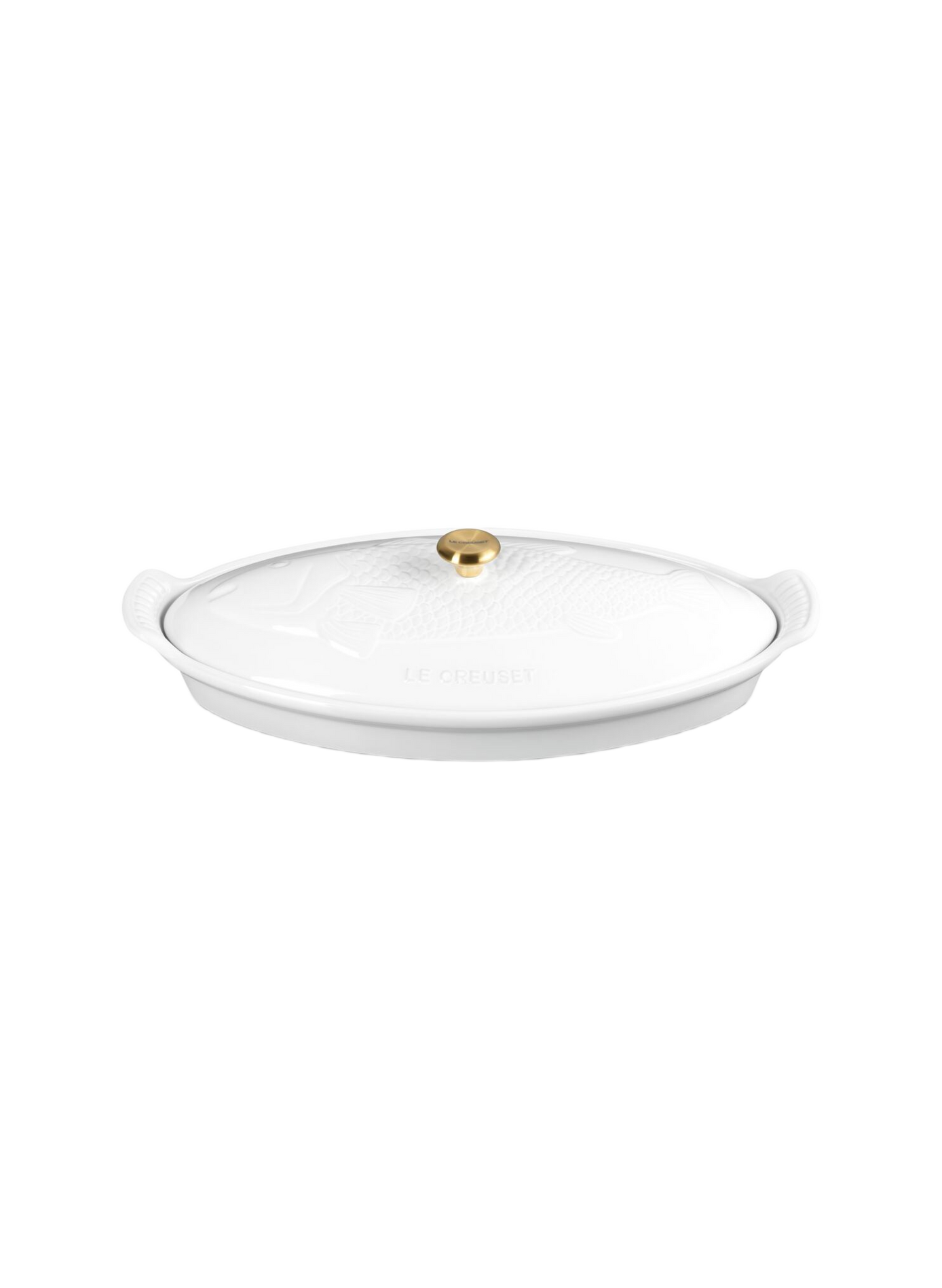 Fischplatte Erbe aus Keramik LE CREUSET Weiss