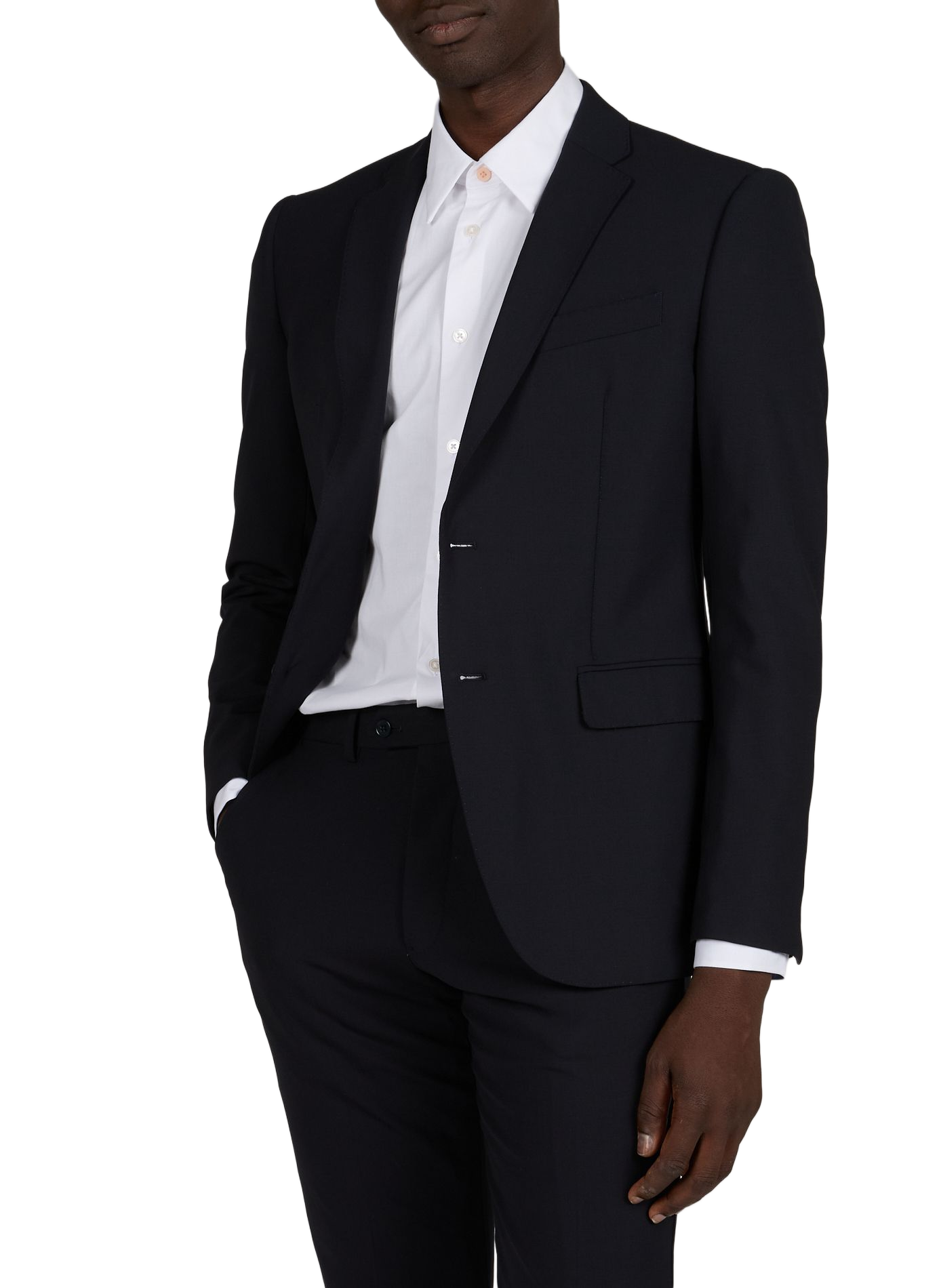 Two-piece suit in blended virgin wool EMPORIO ARMANI Blue