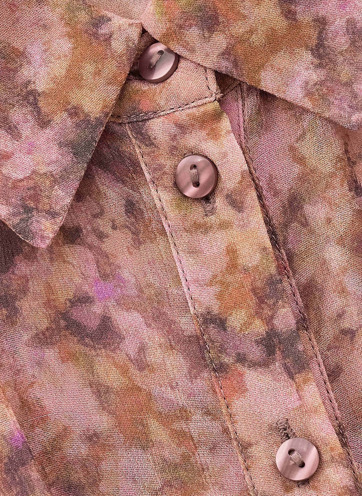 Robe longue ample imprimée adena BA&SH Rose