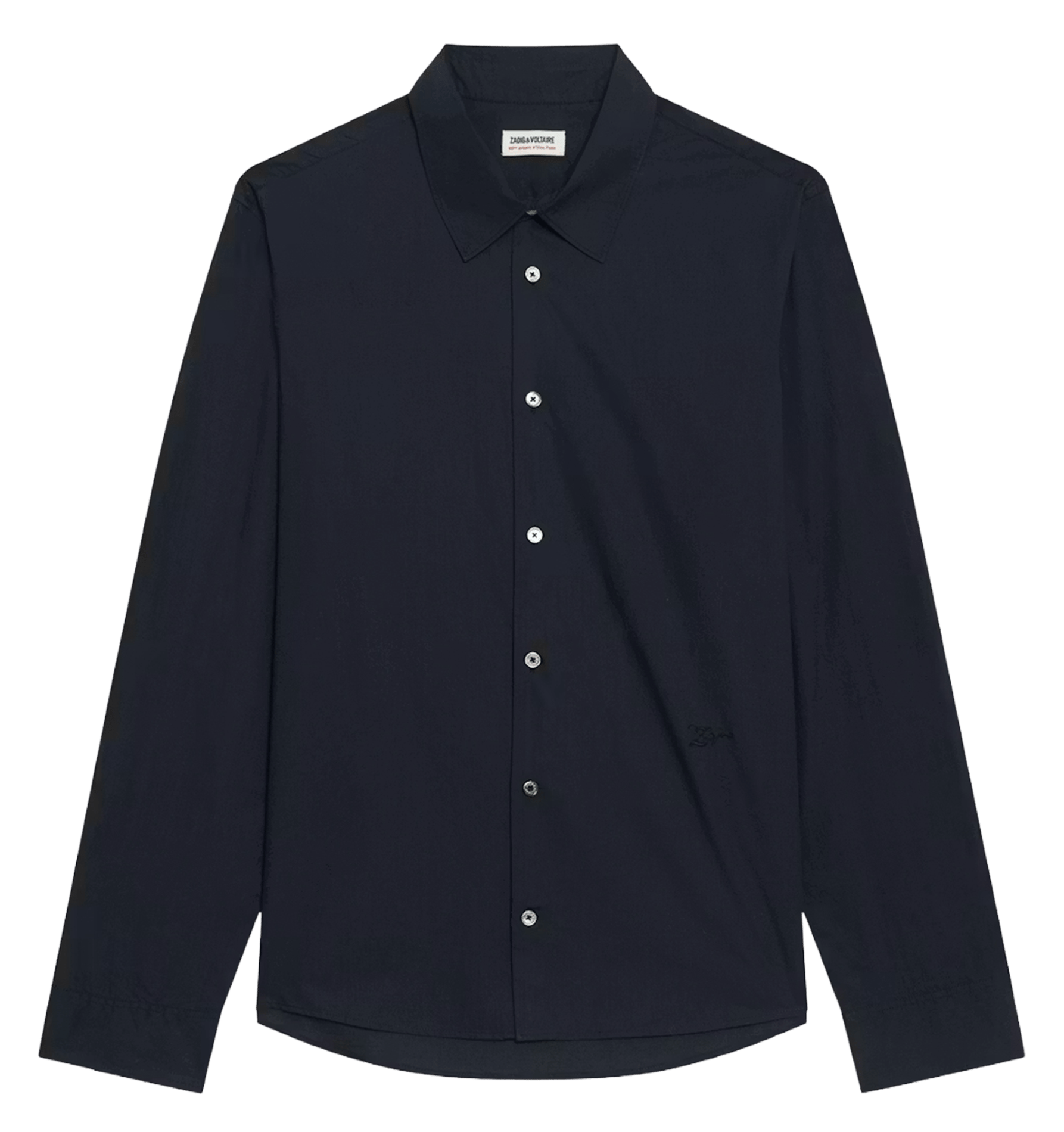 Biologisch katoenen overhemd ZADIG&VOLTAIRE Blauw