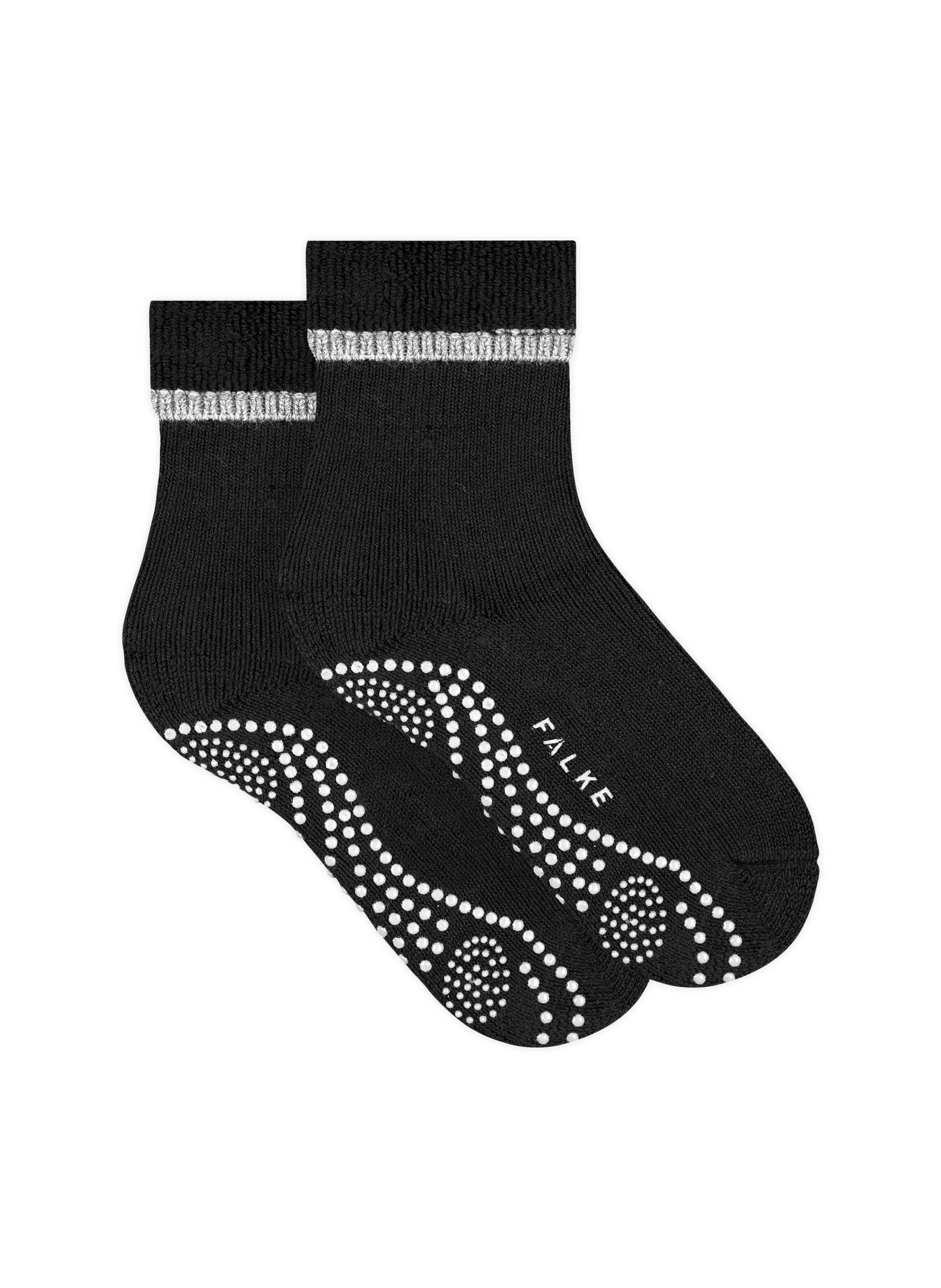 Socks with non-slip sole FALKE Black