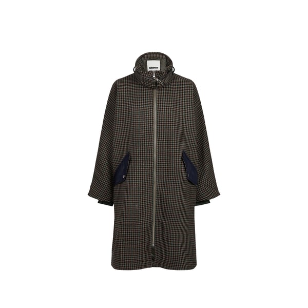 Manteau motif pied de poule en laine Manteau motif pied de poule en laine