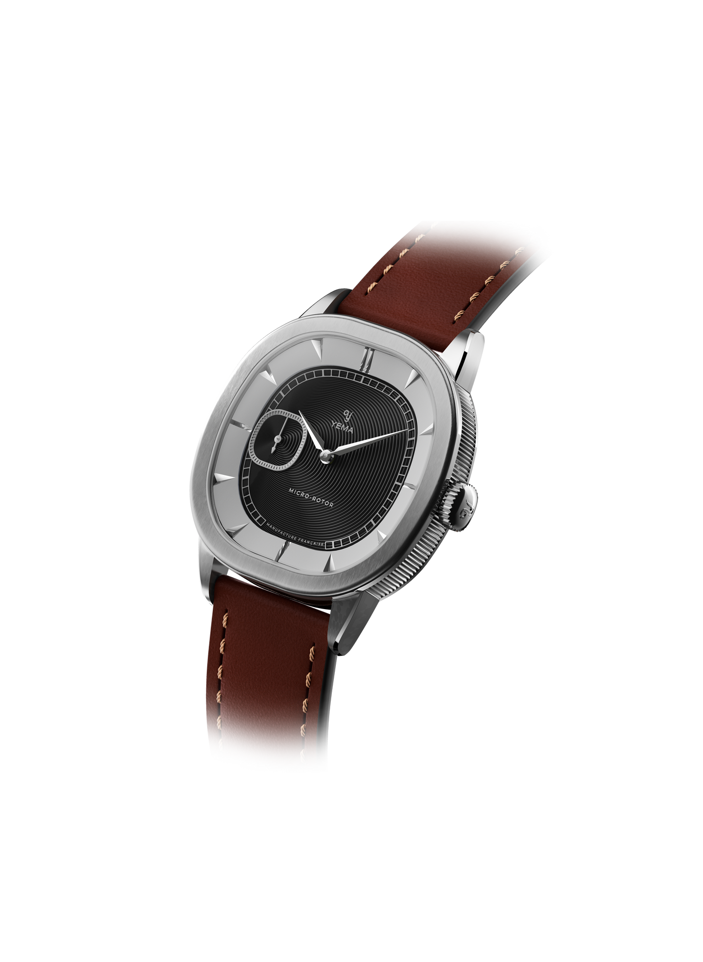 Montre automatique Granvelle CMM.29 en cuir YEMA Noir