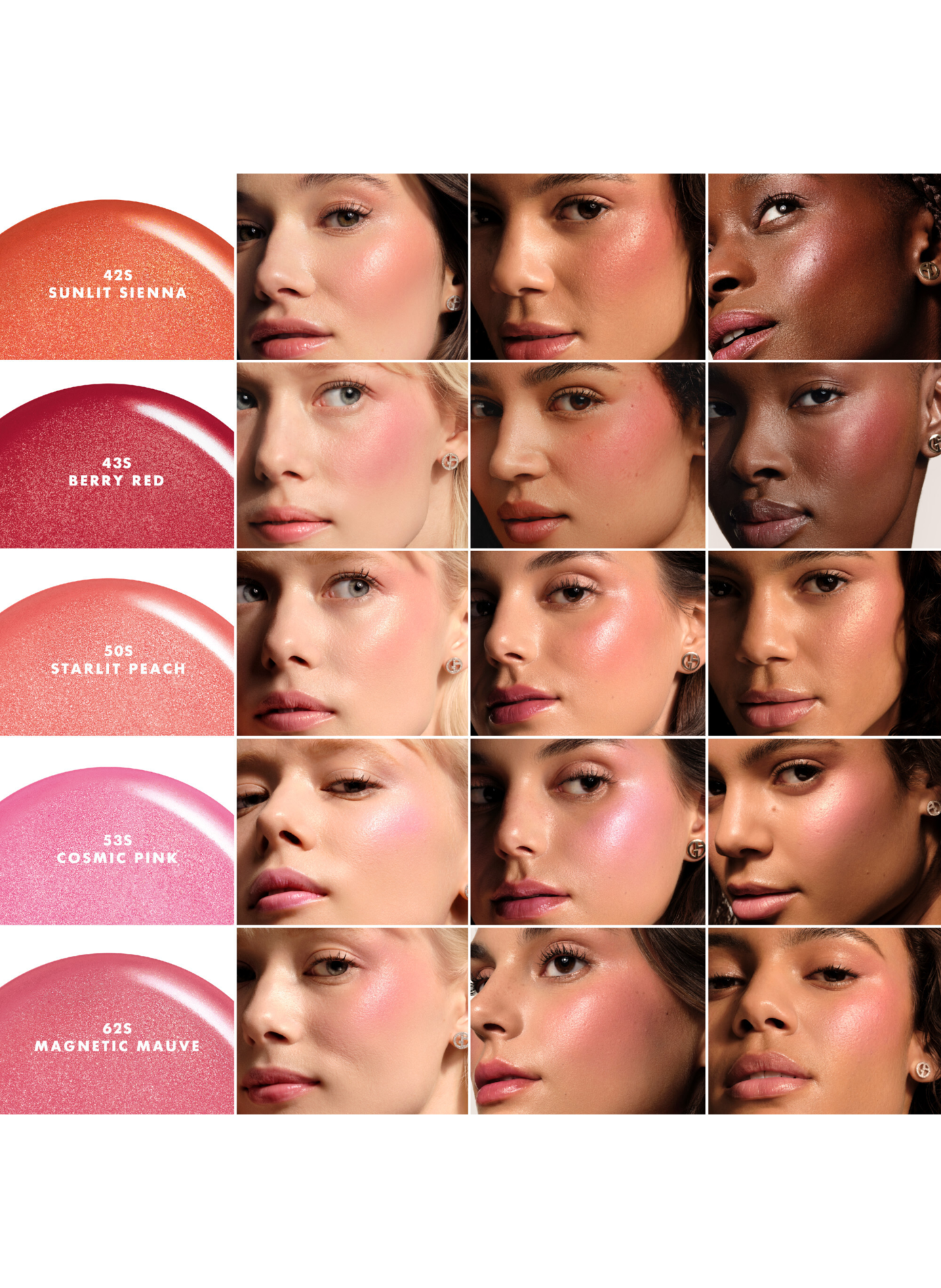 Glanzende Zijde Blush Vloeibaar Met Parelmoer | 53s cosmic pink ARMANI Beauty