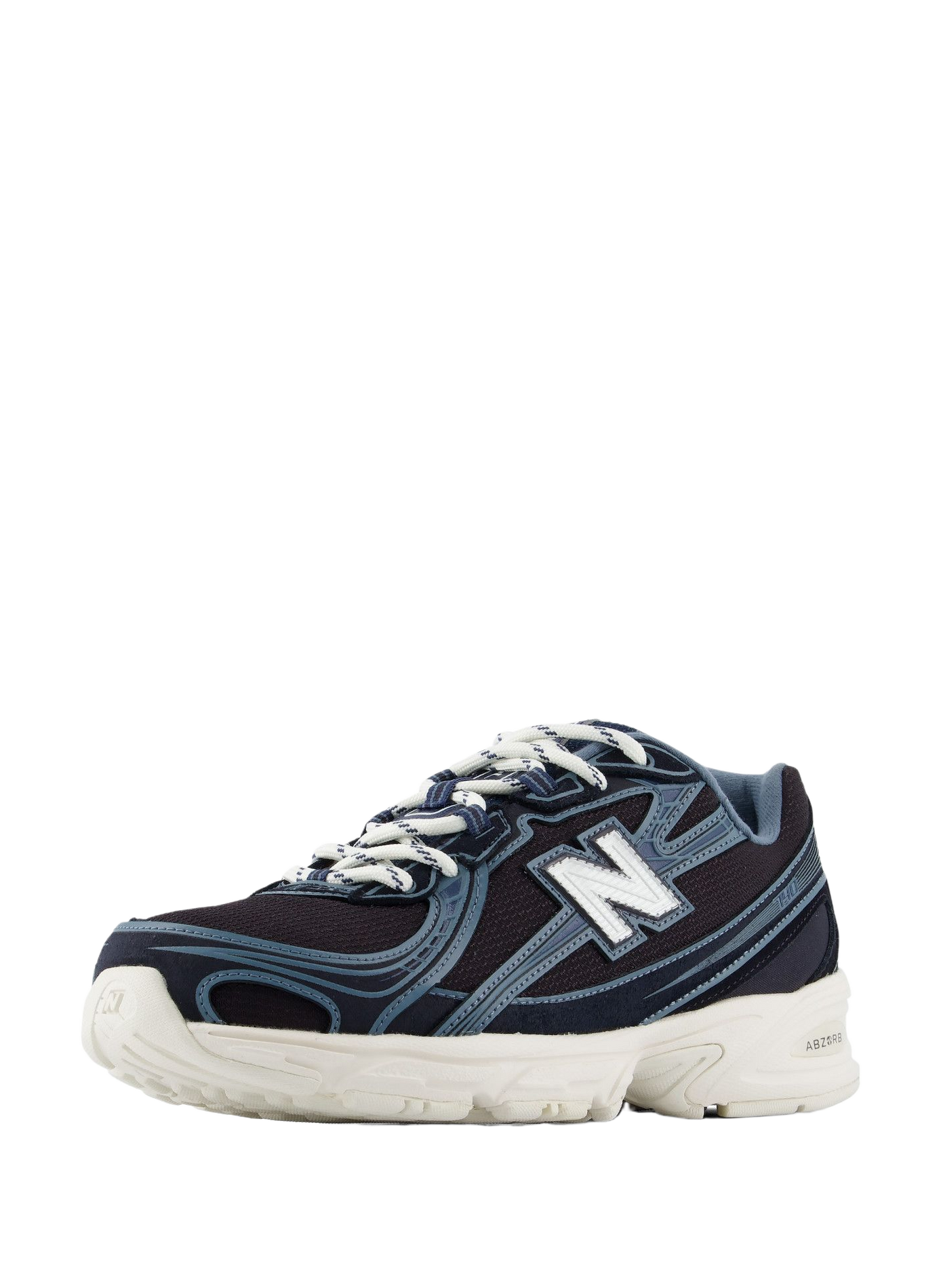 Low-top sneakers 740 in mixed leather NEW BALANCE Blue
