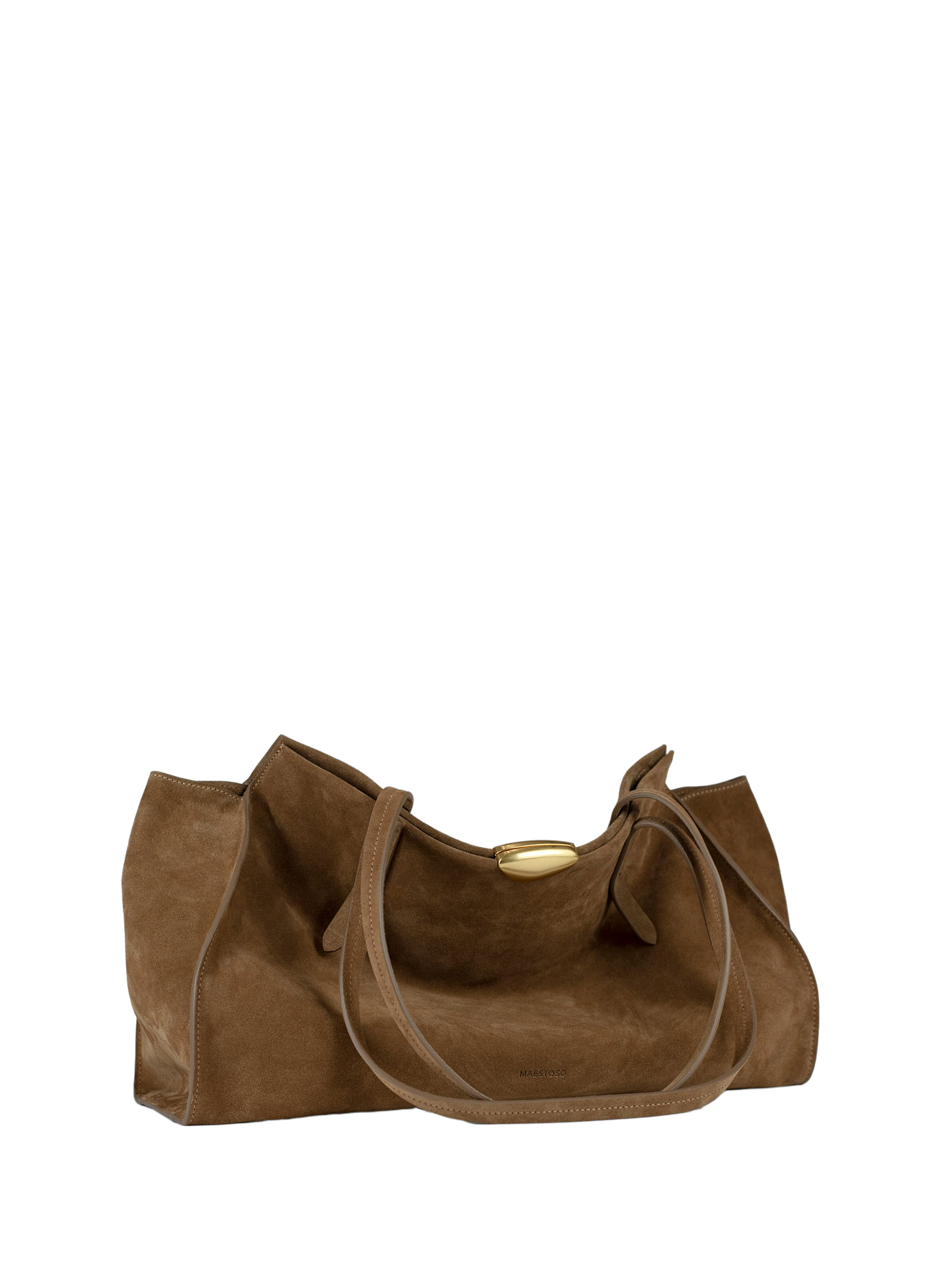 Noa Soft Tote calfskin tote bag MAISON MAESTOSO Brown
