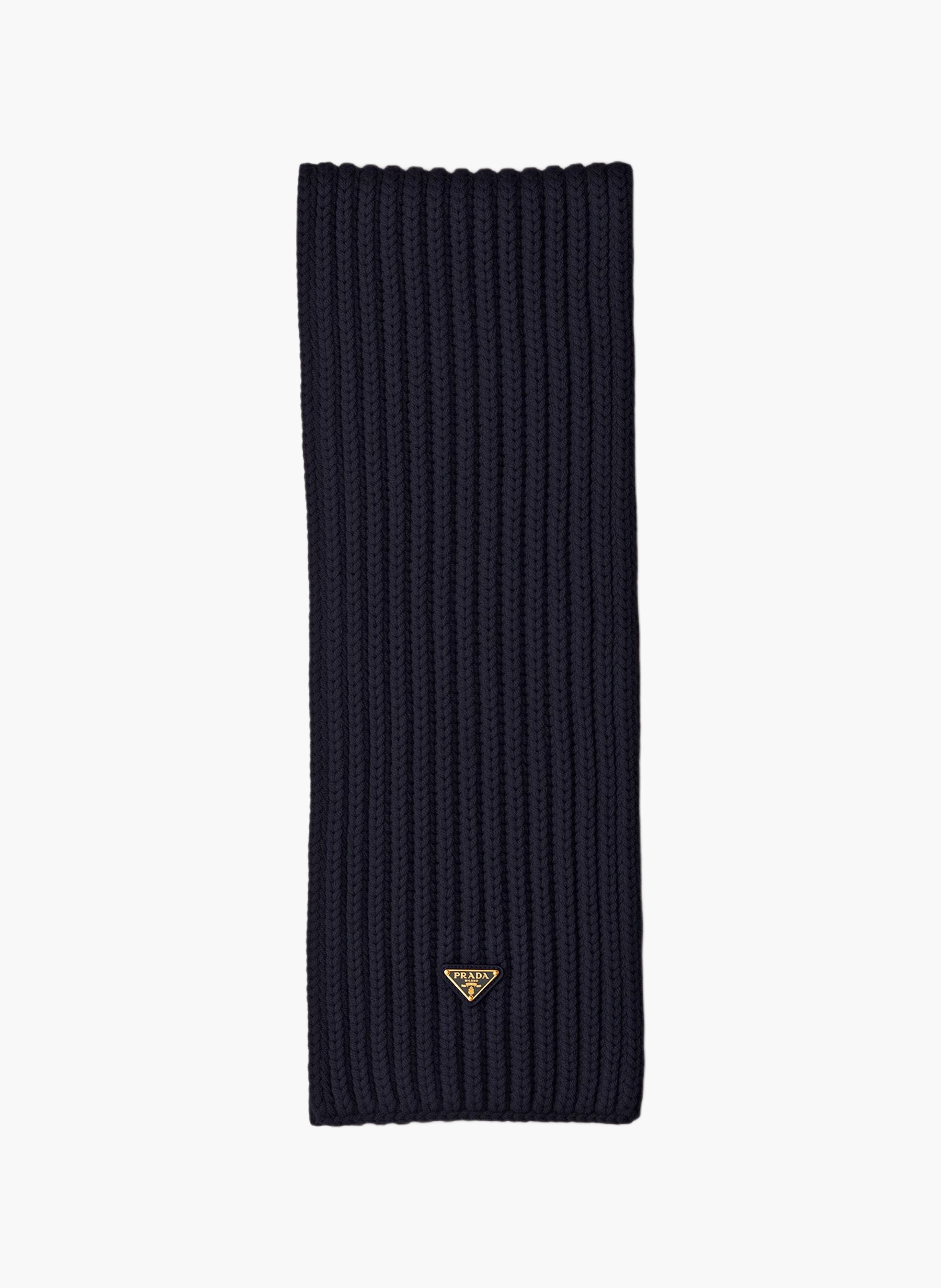 Écharpe en laine PRADA Bleu