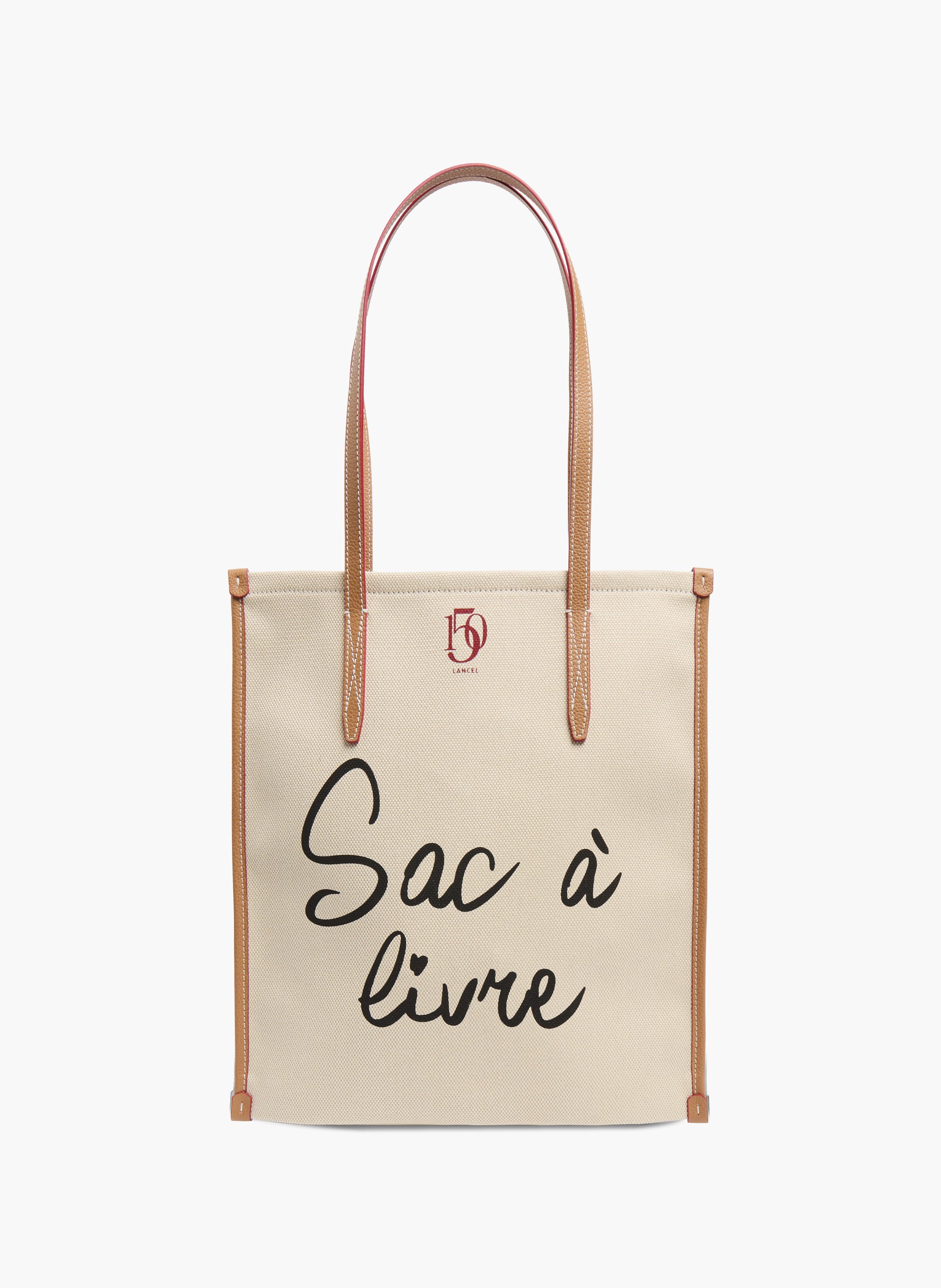 Sac cabas capsule lancel 150y en animation 150y : toile & cuir de vachette lisse LANCEL Multicolore