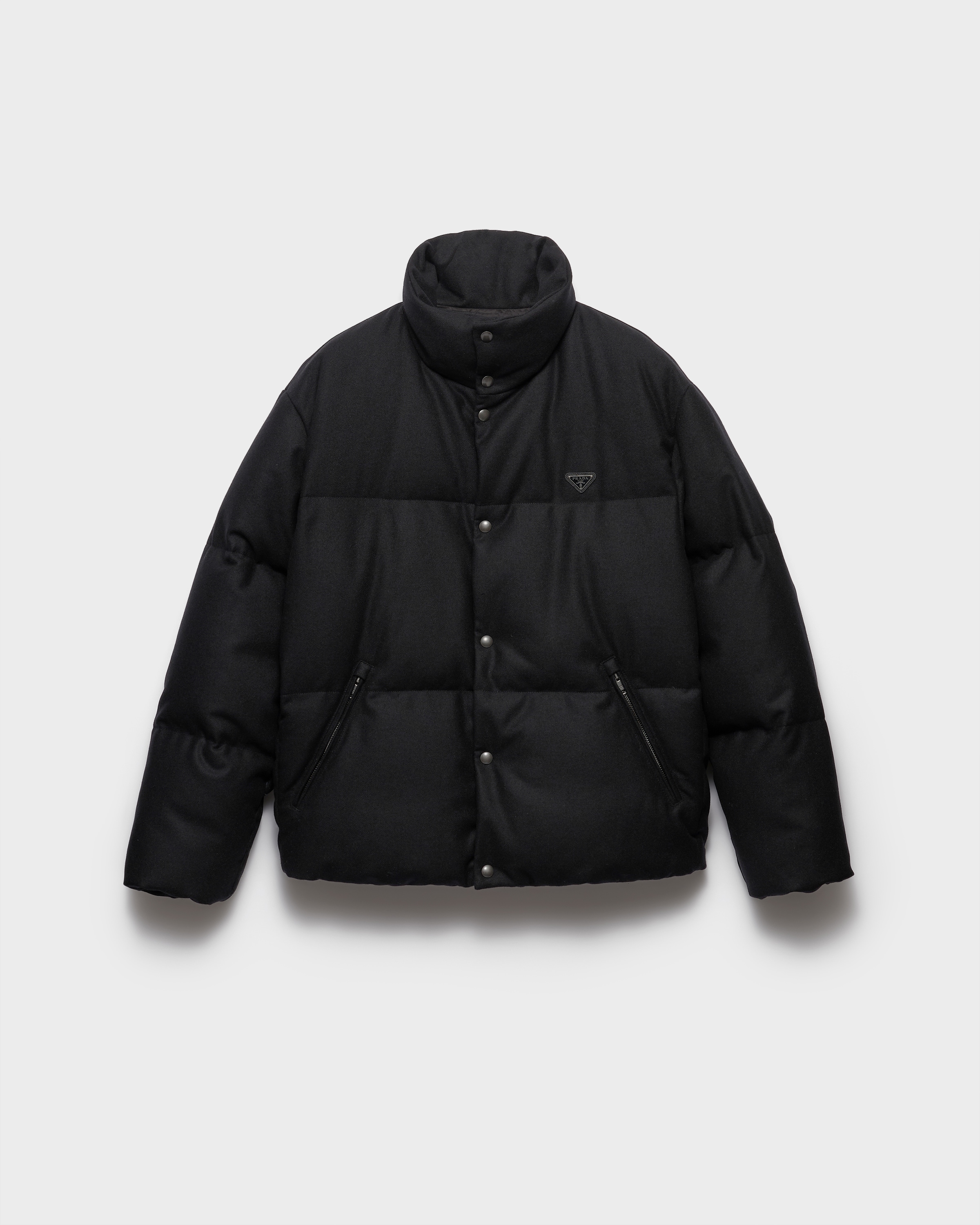 Veste en duvet re-wool de poids moyen PRADA Noir