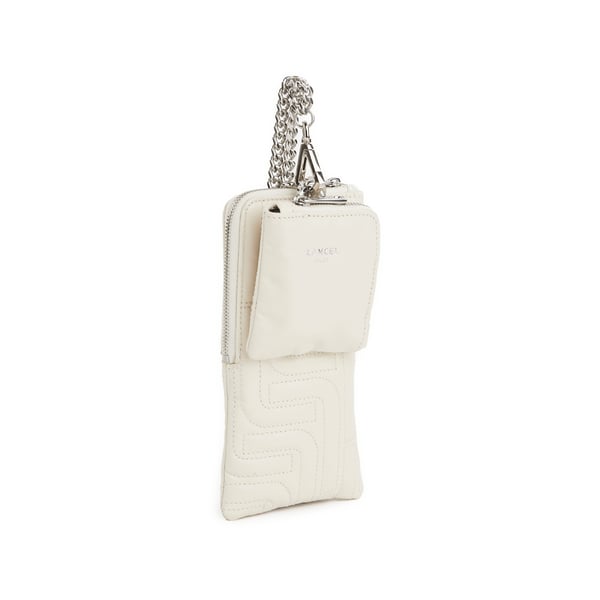 Pochette pour téléphone et écouteurs en cuir