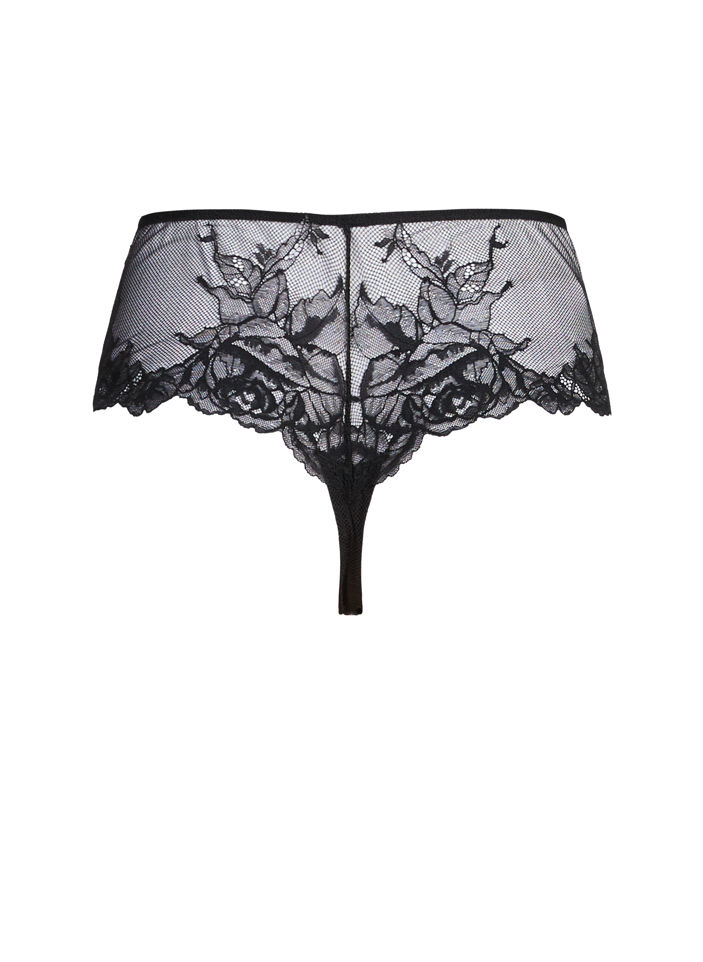 Heather Hills lace tanga WACOAL Black