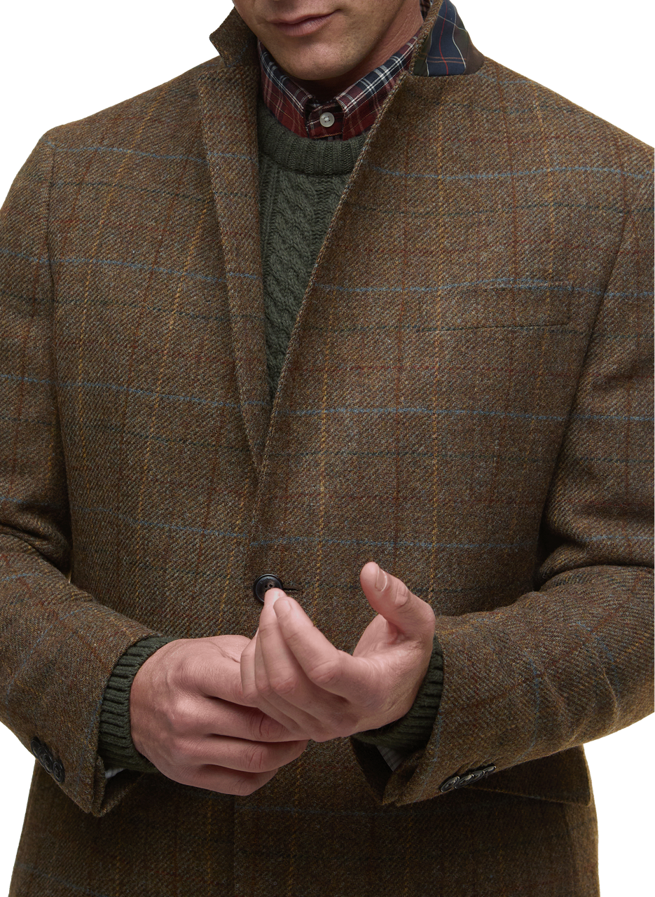 Blazer à carreaux BARBOUR Marron