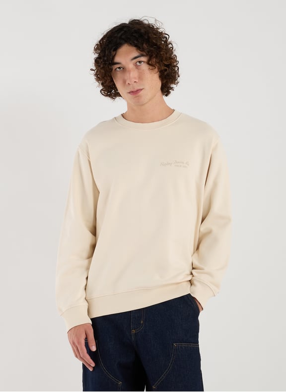 Embroidered cotton sweatshirt White by REPLAY REPLAY Embroidered cotton sweatshirt White