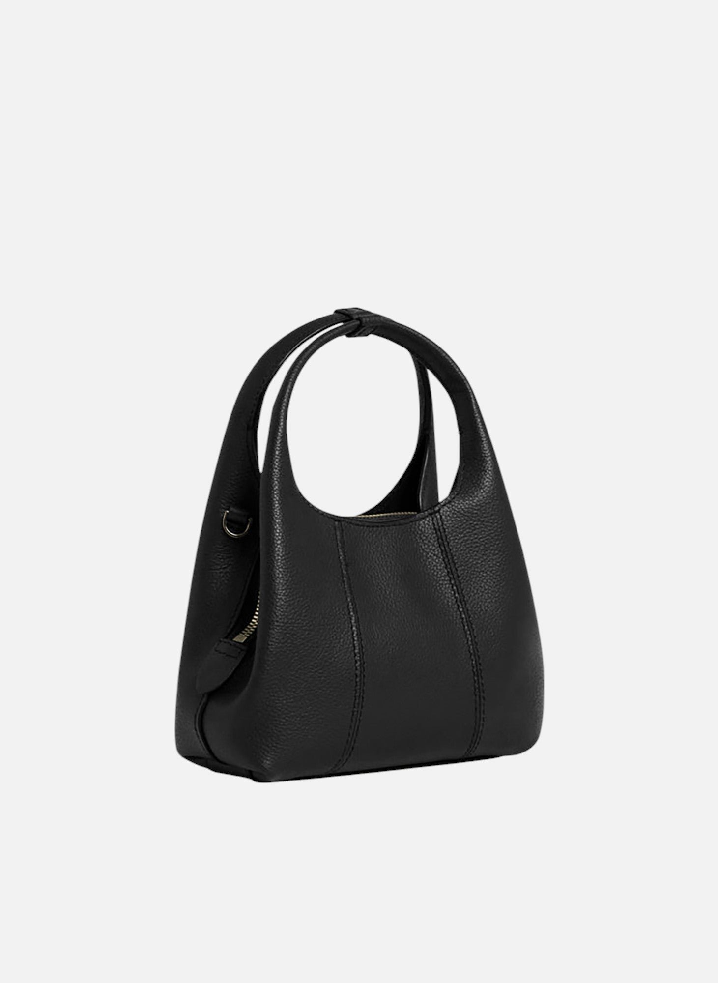 Mini sac à main juliette en cuir grainé LE TANNEUR Noir