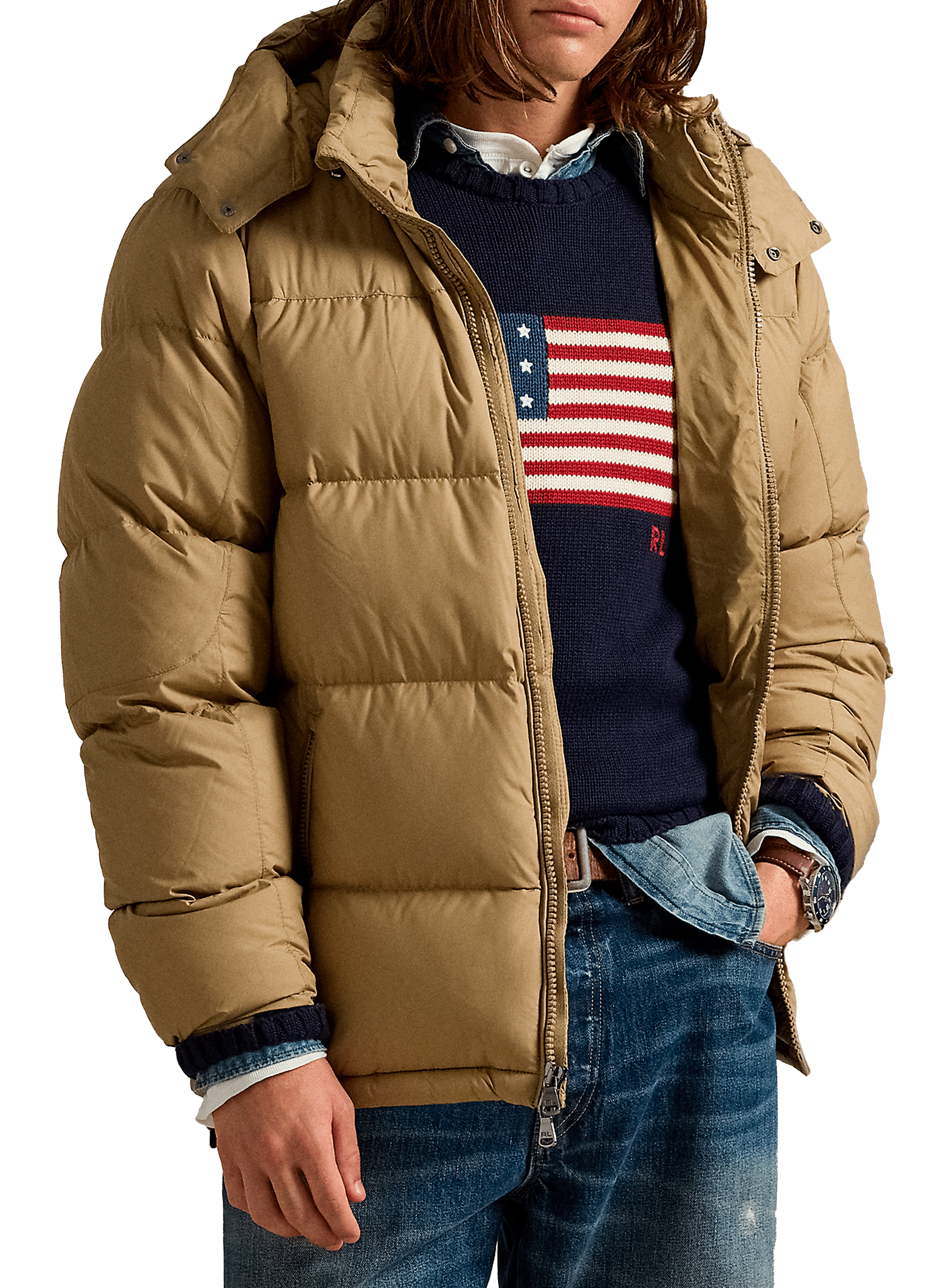 POLO RALPH LAUREN Doudoune matelassée Kaki