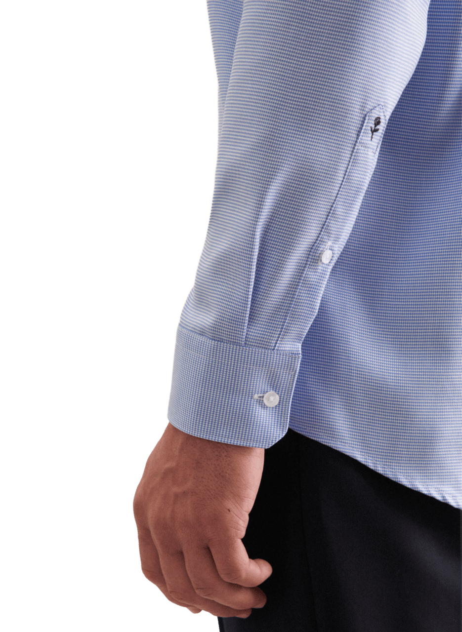 Chemise slim en coton SEIDENSTICKER Bleu