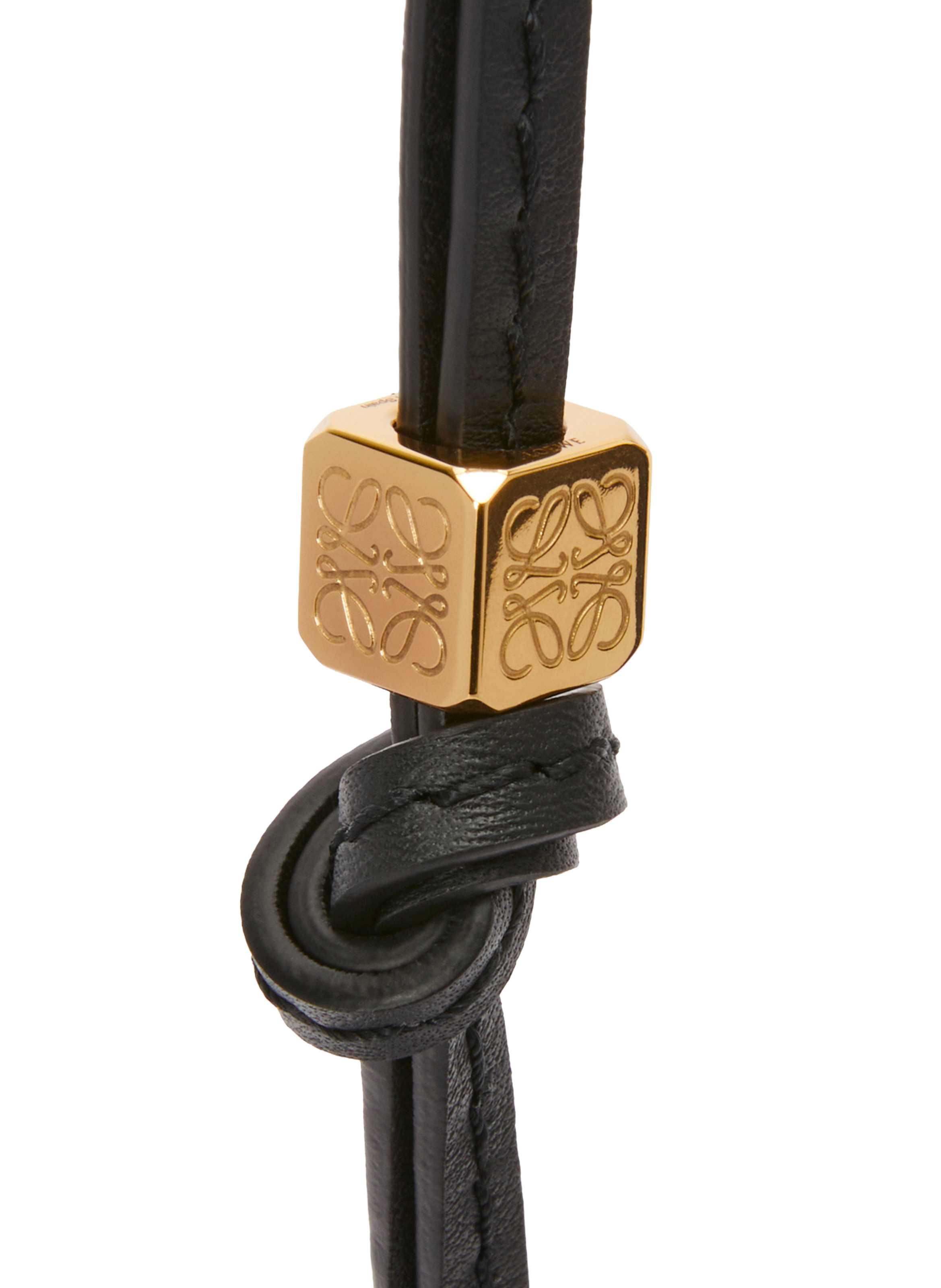 Anagram leather shoulder strap LOEWE Black