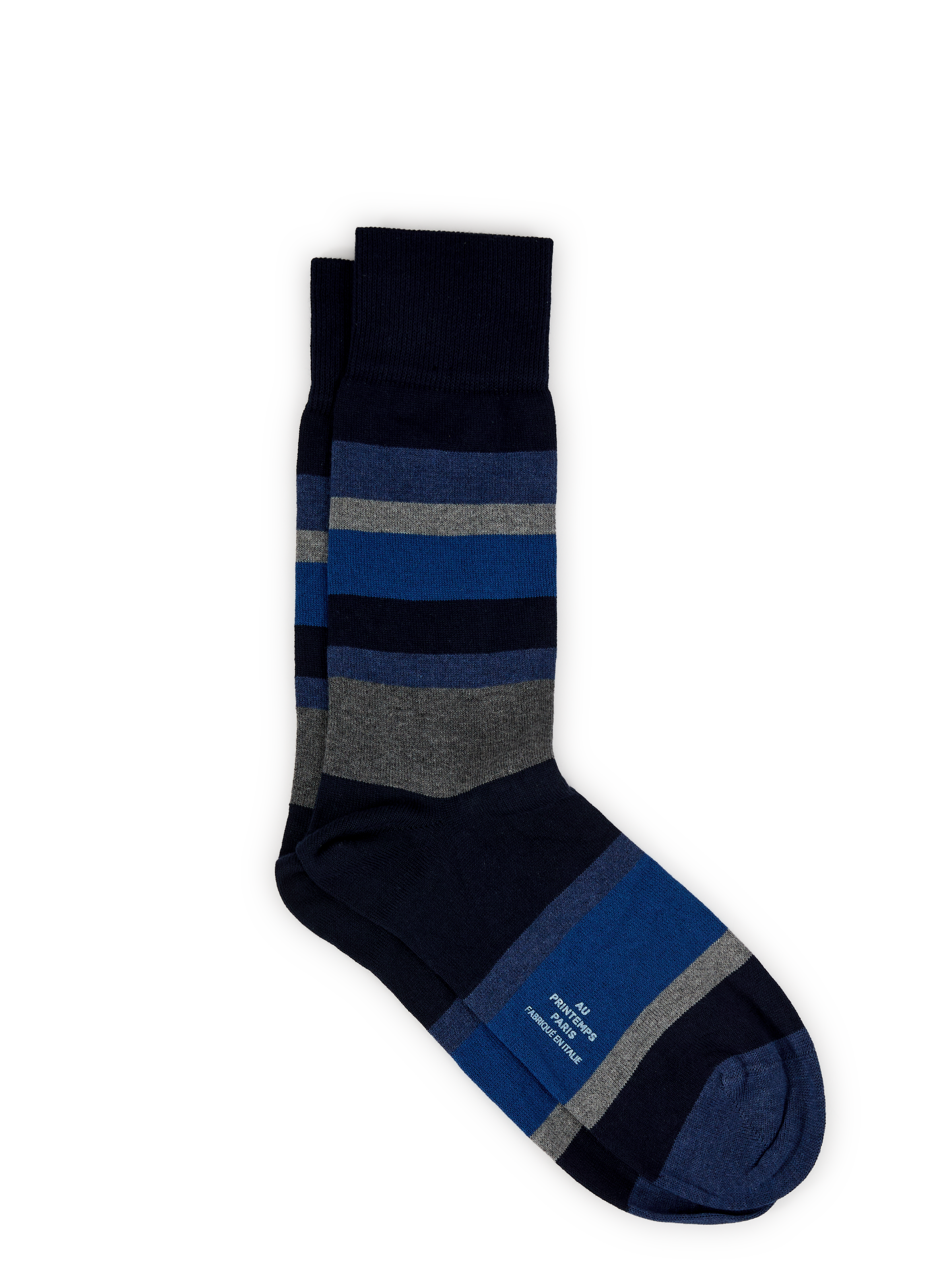 AU PRINTEMPS PARIS Chaussettes hautes à rayures Multicolore
