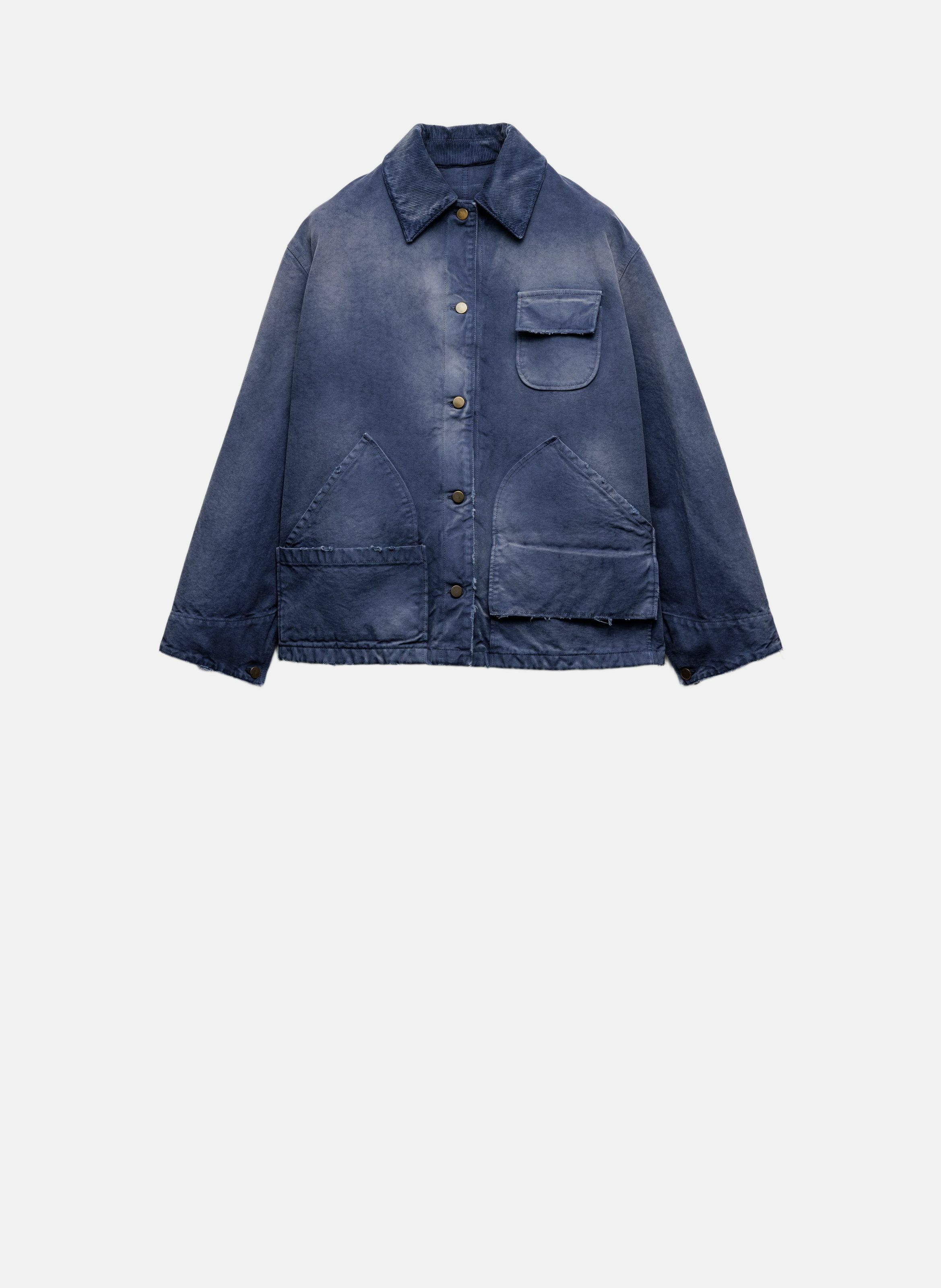 Veste de camionneur en toile PRADA Bleu