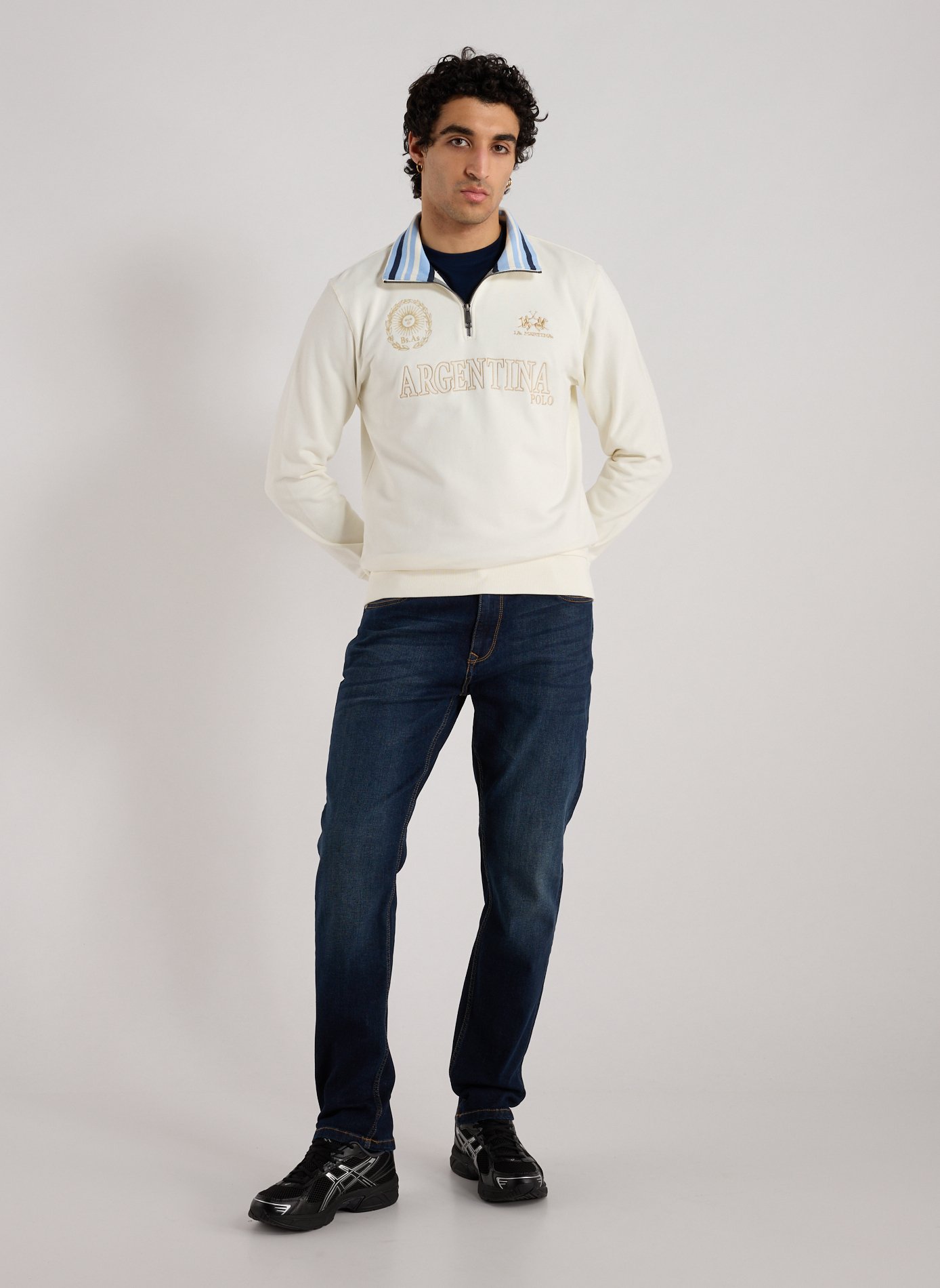 Sweatshirt en coton LA MARTINA Blanc