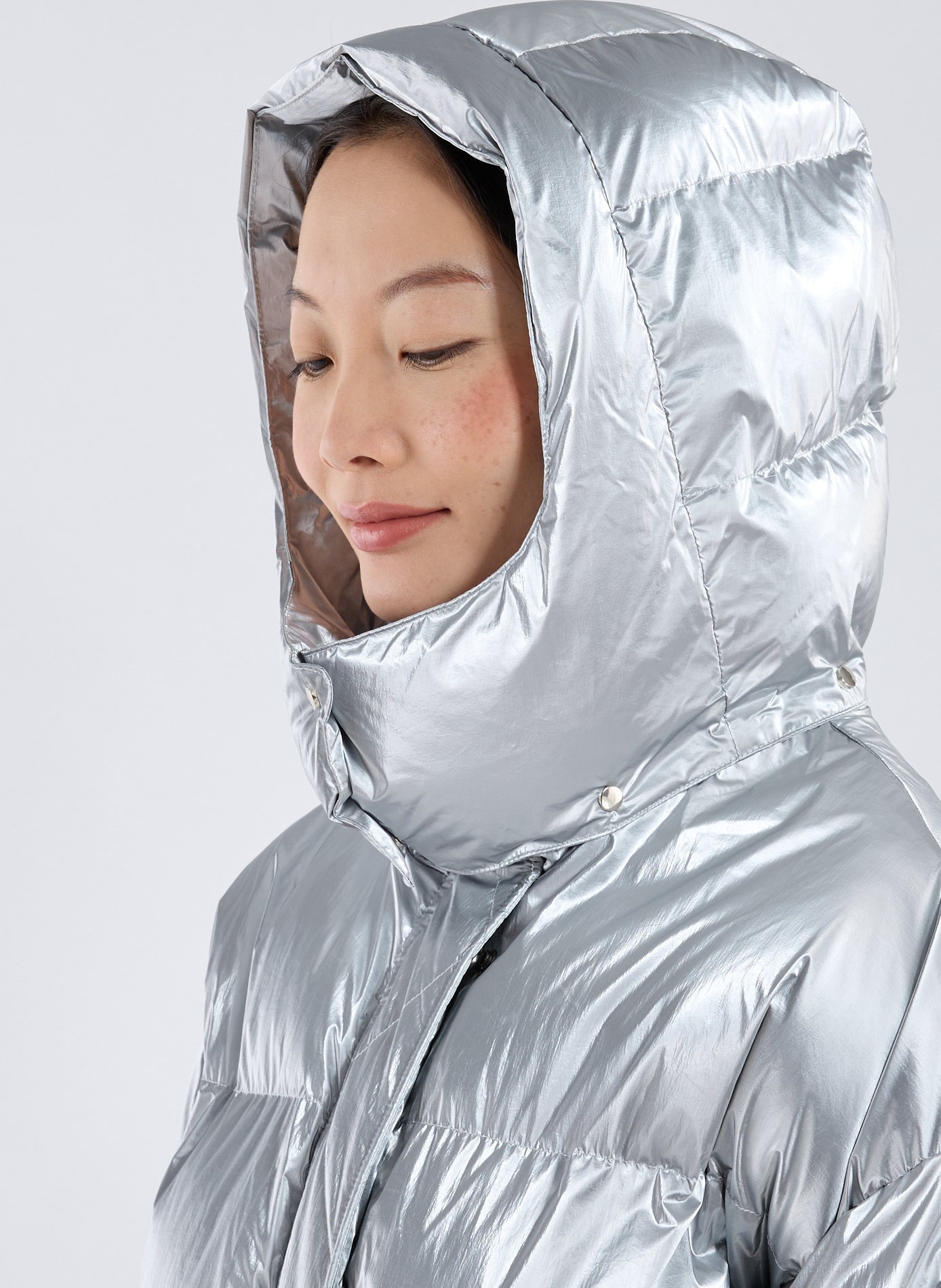 Veste matelassée à capuche amovible OOF WEAR Argent