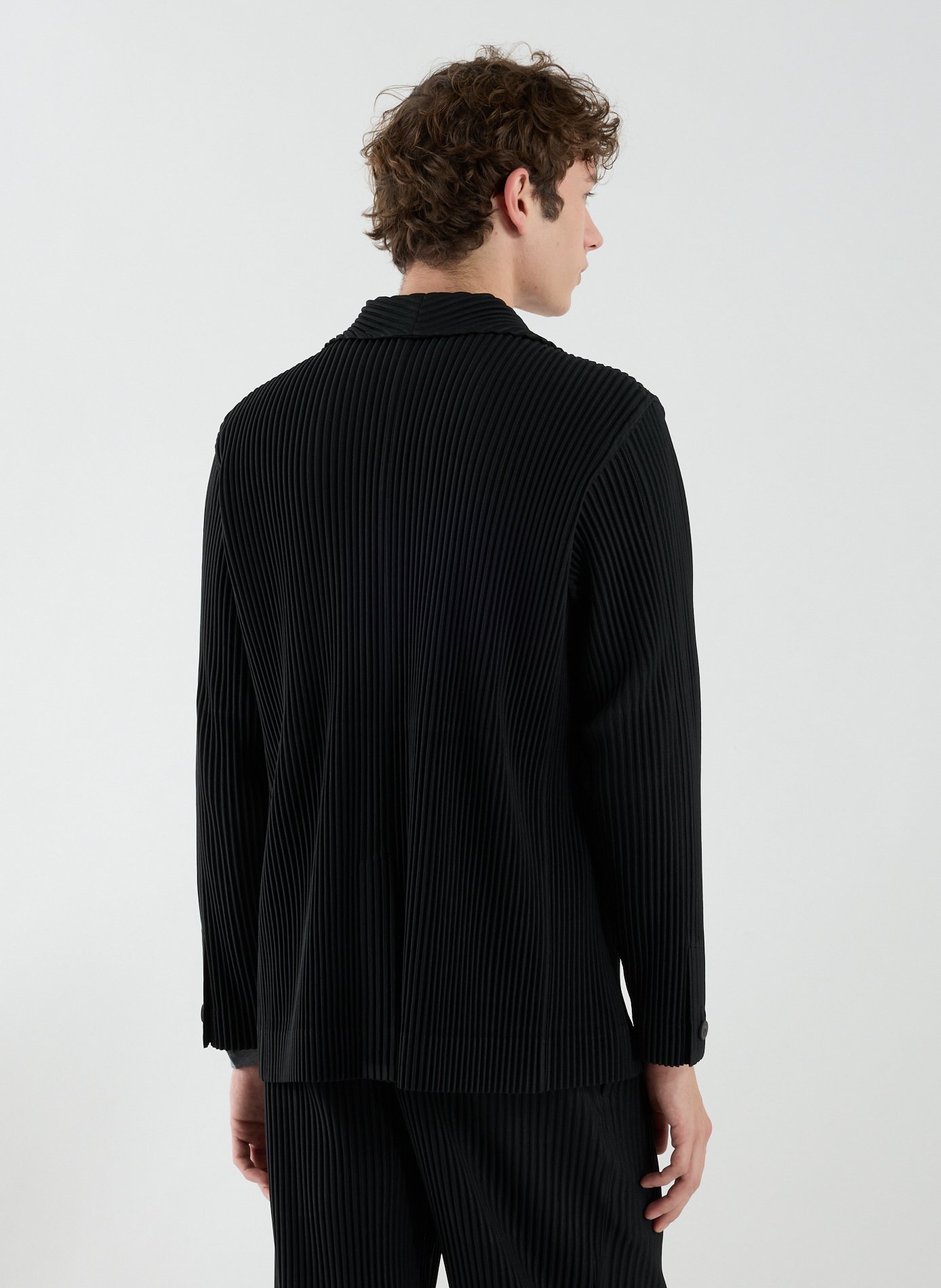 Striped Blazer HOMME PLISSE ISSEY MIYAKE Black