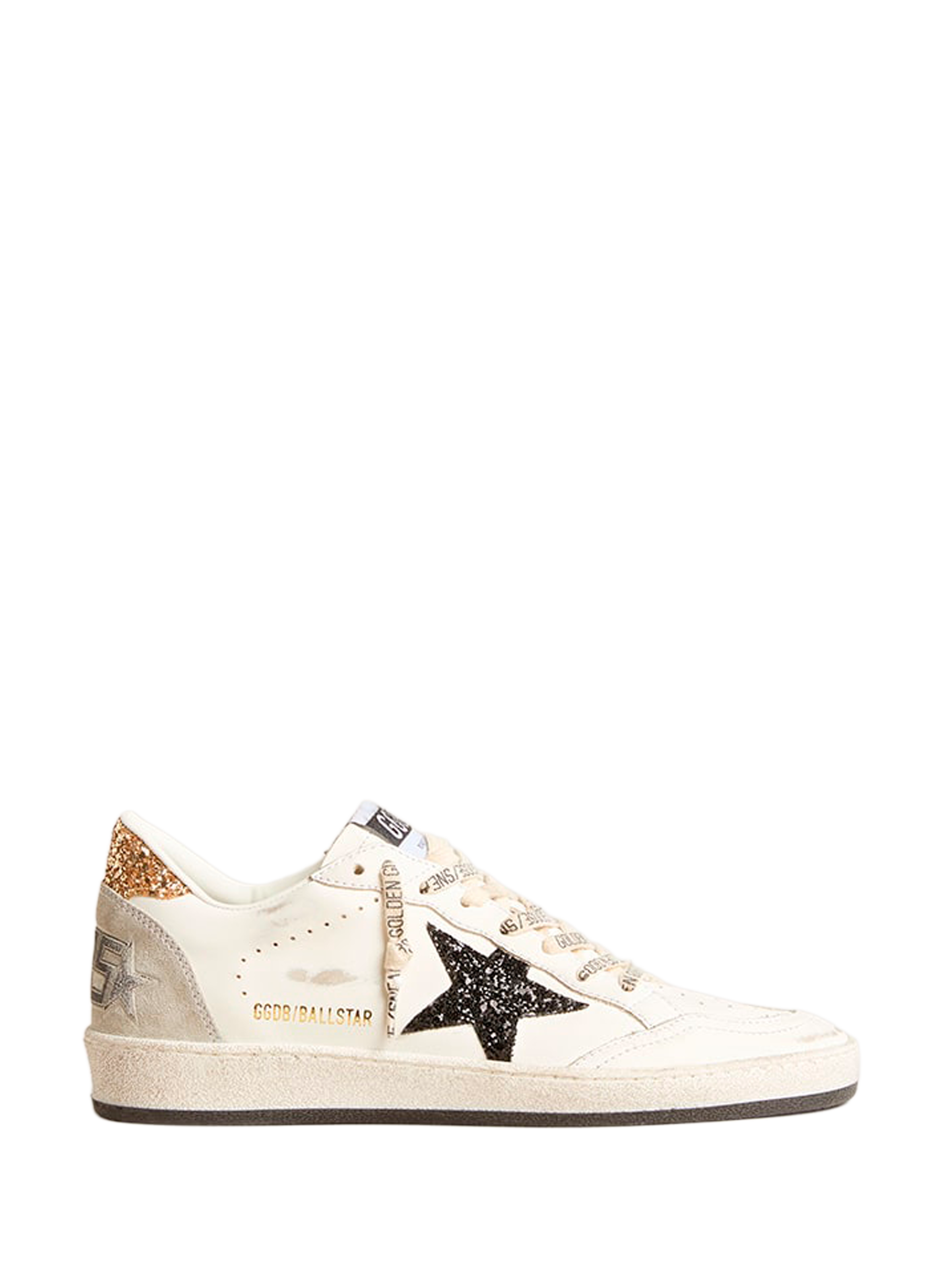 Baksets All Star en cuir GOLDEN GOOSE Blanc