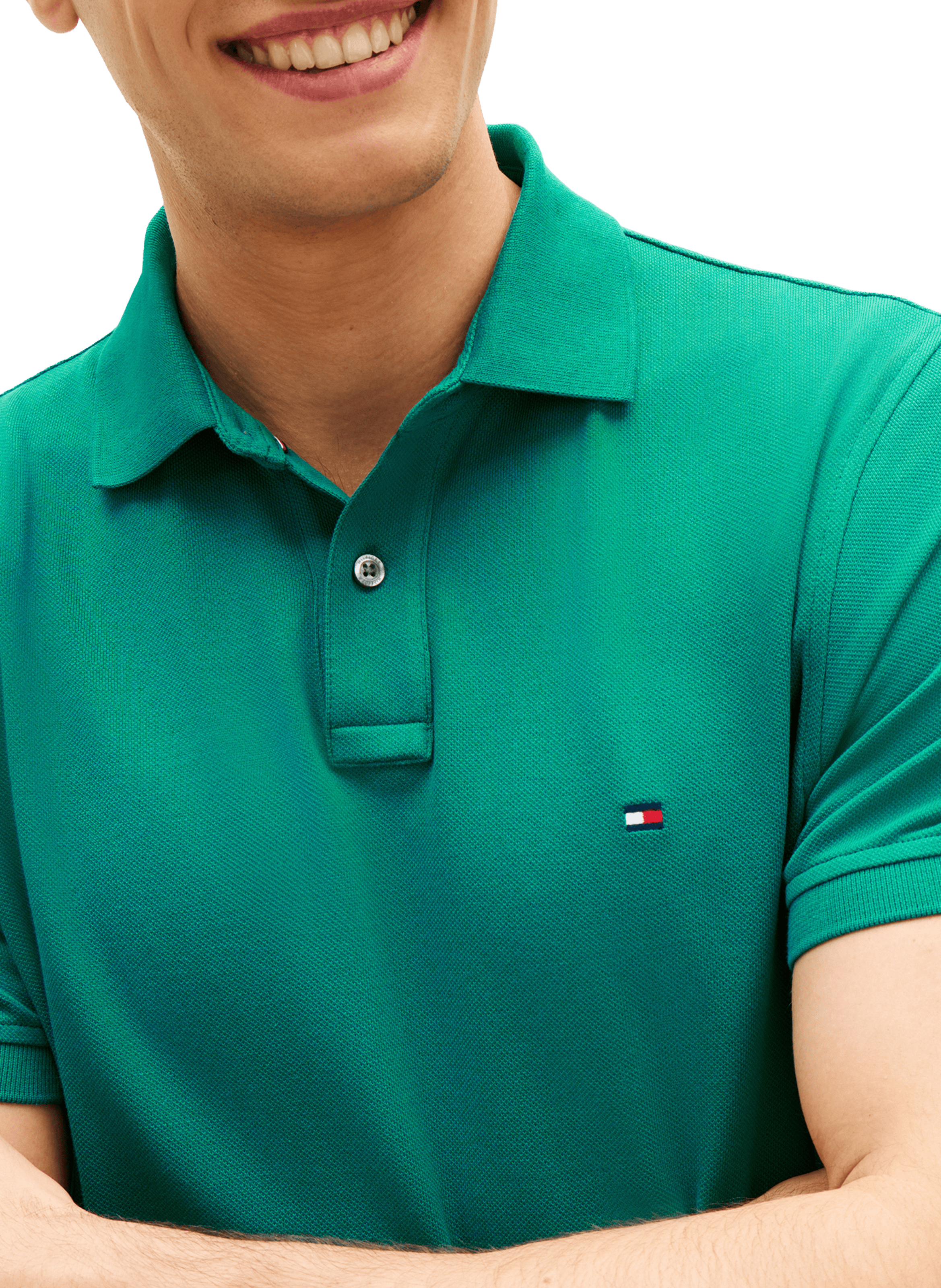 Polo en coton organique TOMMY HILFIGER Vert