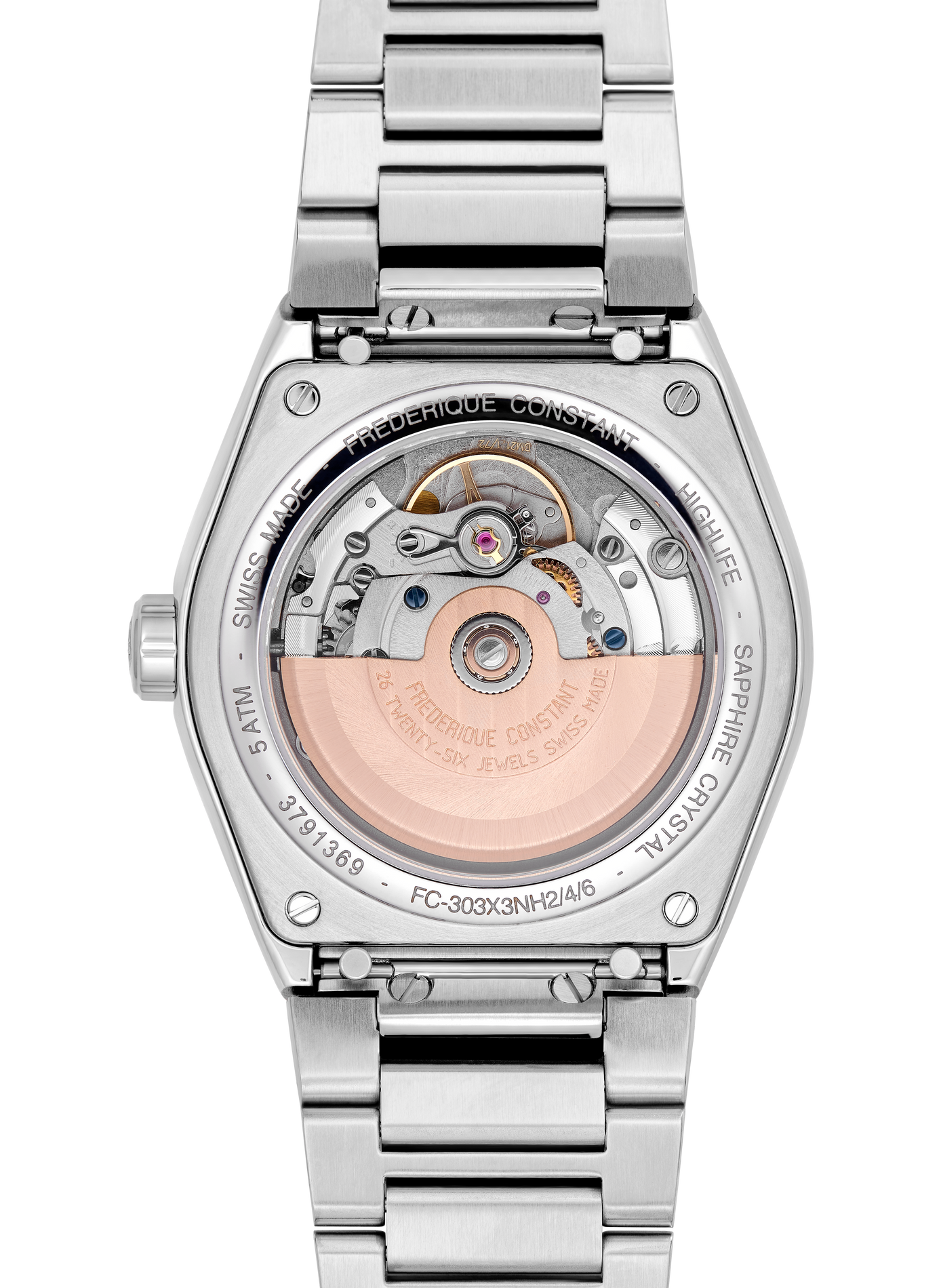 Automatische Uhr Highlife Automatic Cosc aus Edelstahl FREDERIQUE CONSTANT Grun