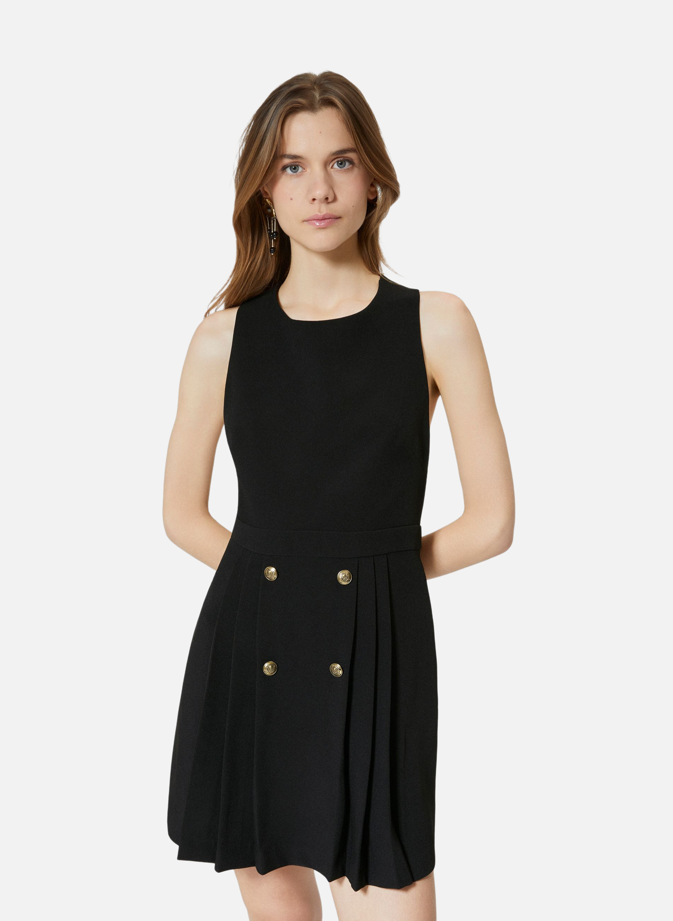 Robe courte dos croisé THE KOOPLES Noir