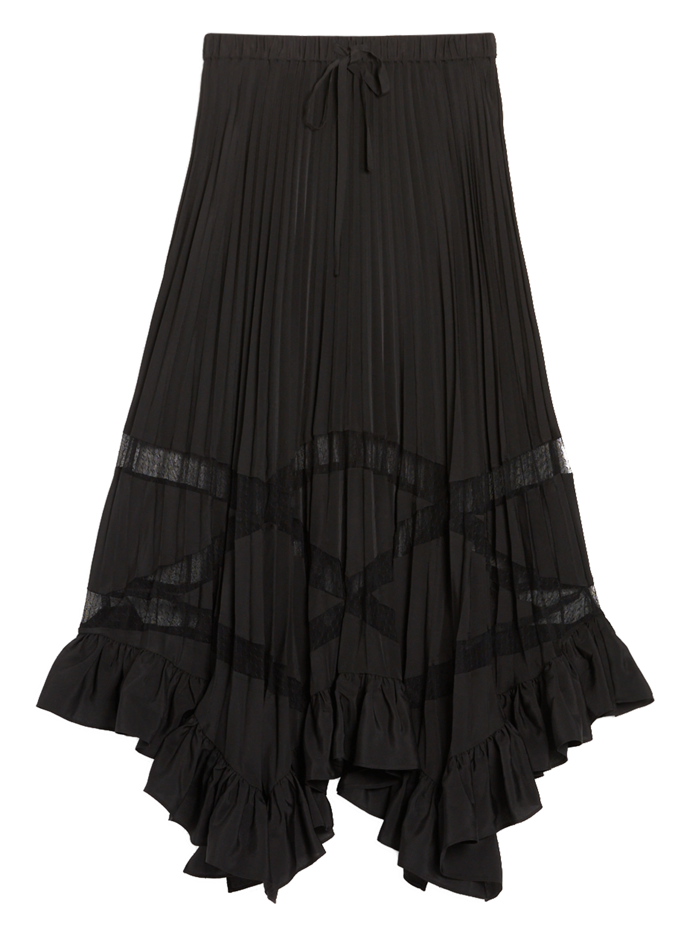 Jupe longue plissée CLAUDIE PIERLOT Noir