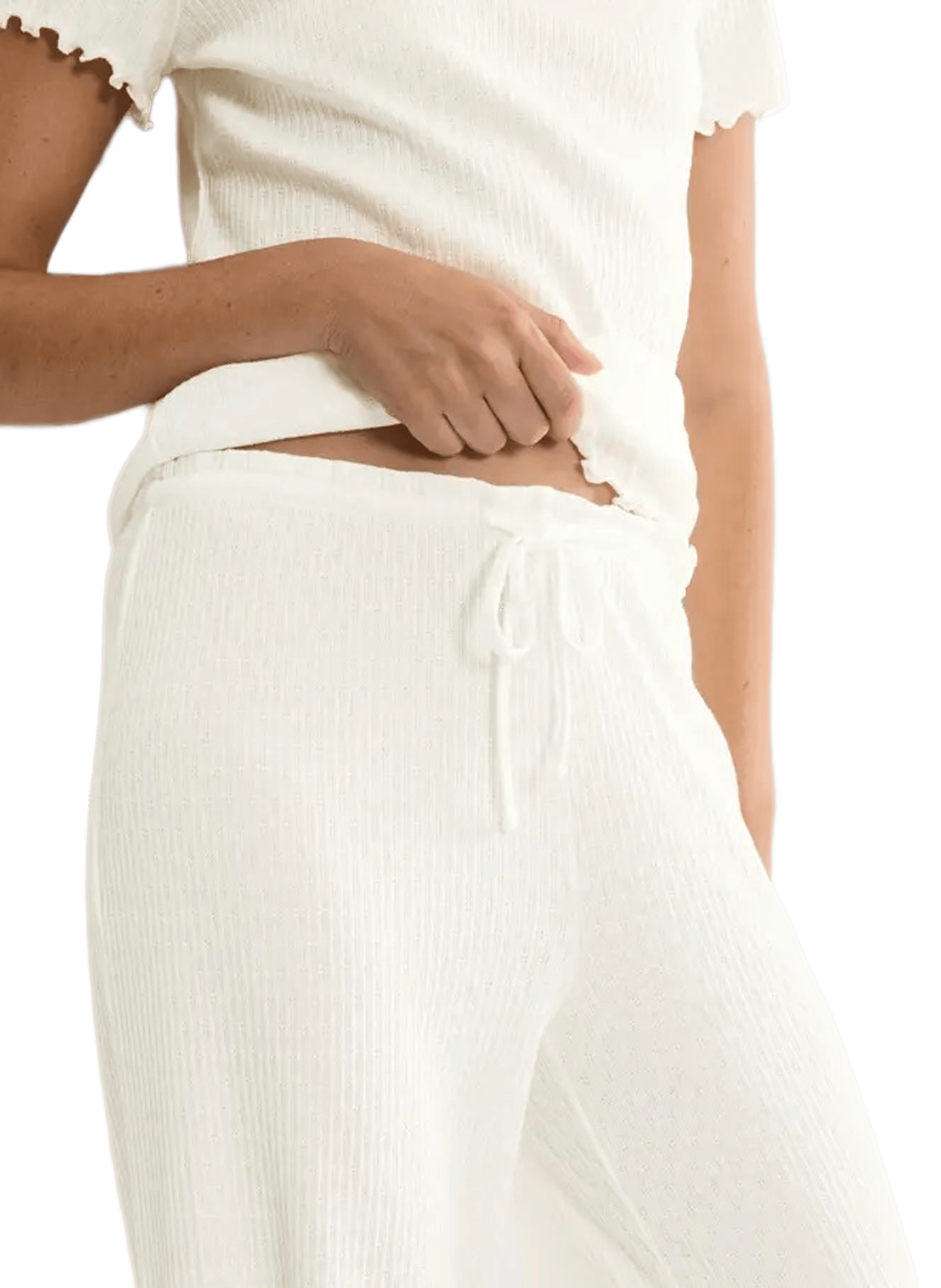 Pantalon Mix & Match en coton TRIUMPH Blanc
