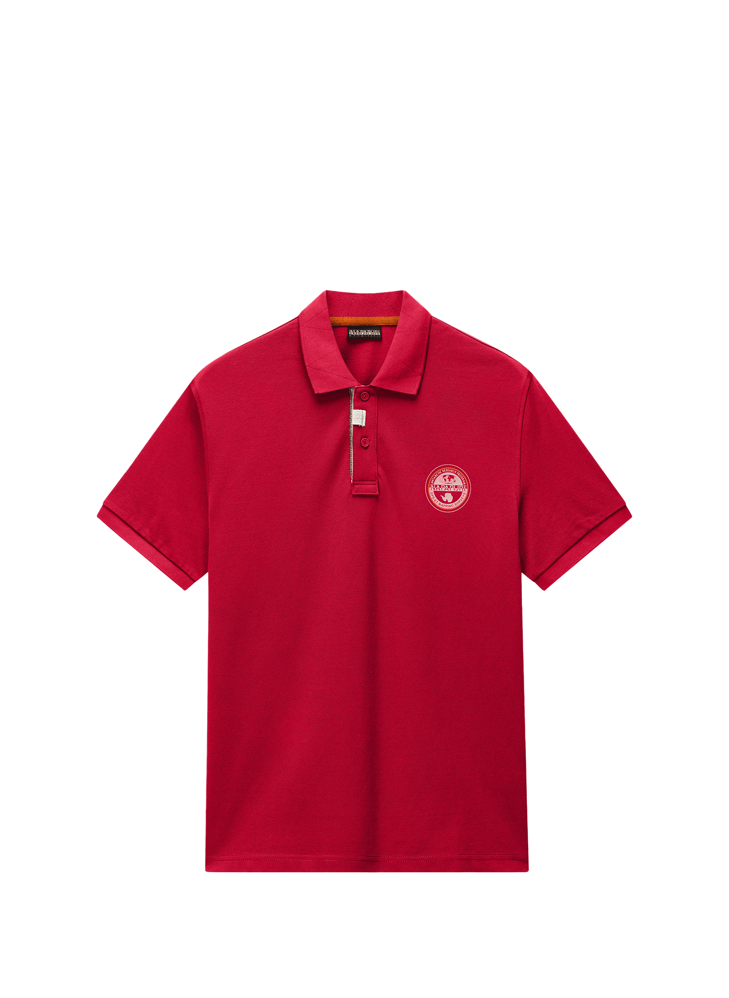 Polo droit à logo Clanis en coton NAPAPIJRI Rouge