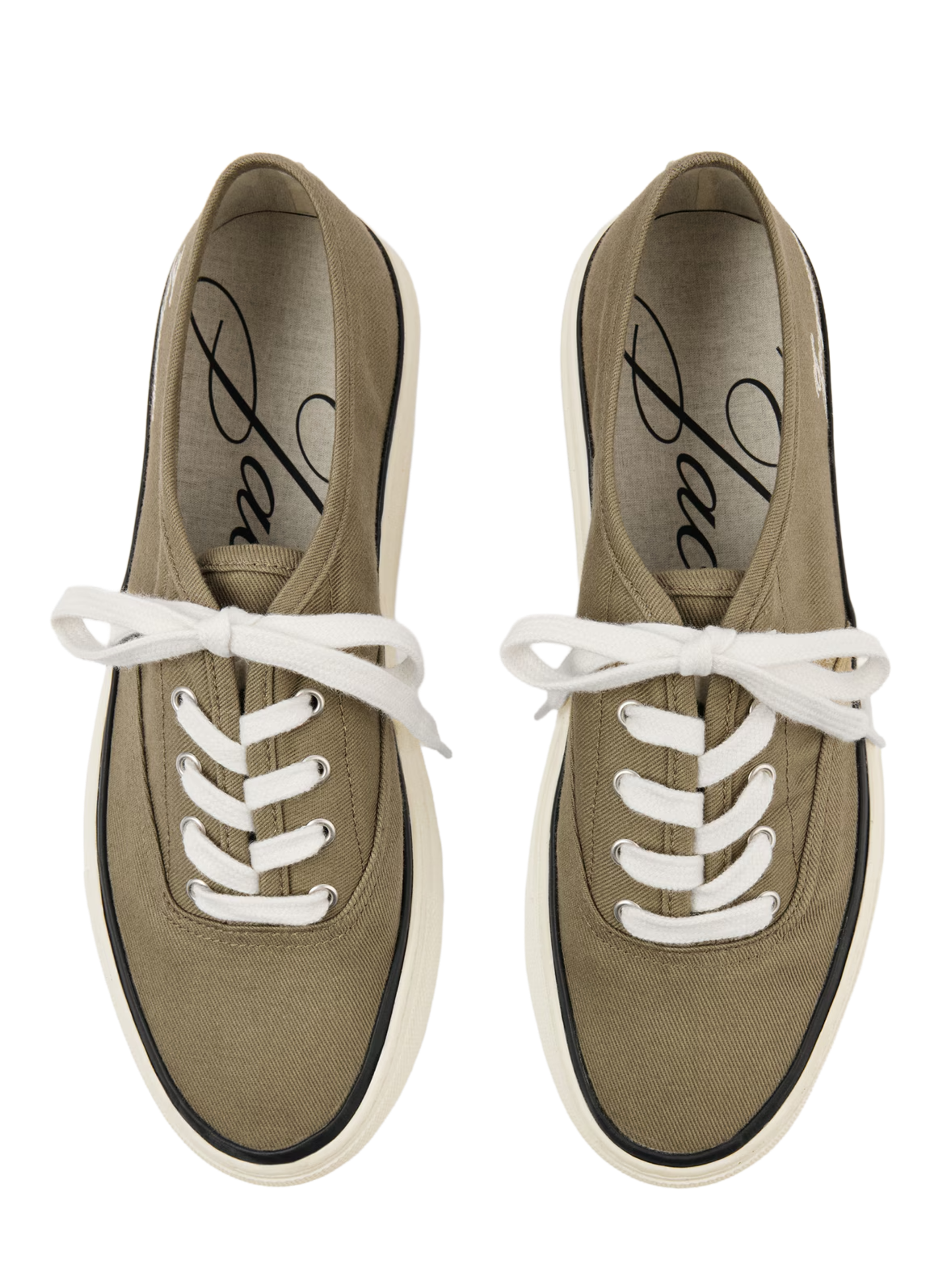 Les baskets basses Féfé en coton  JACQUEMUS Kaki