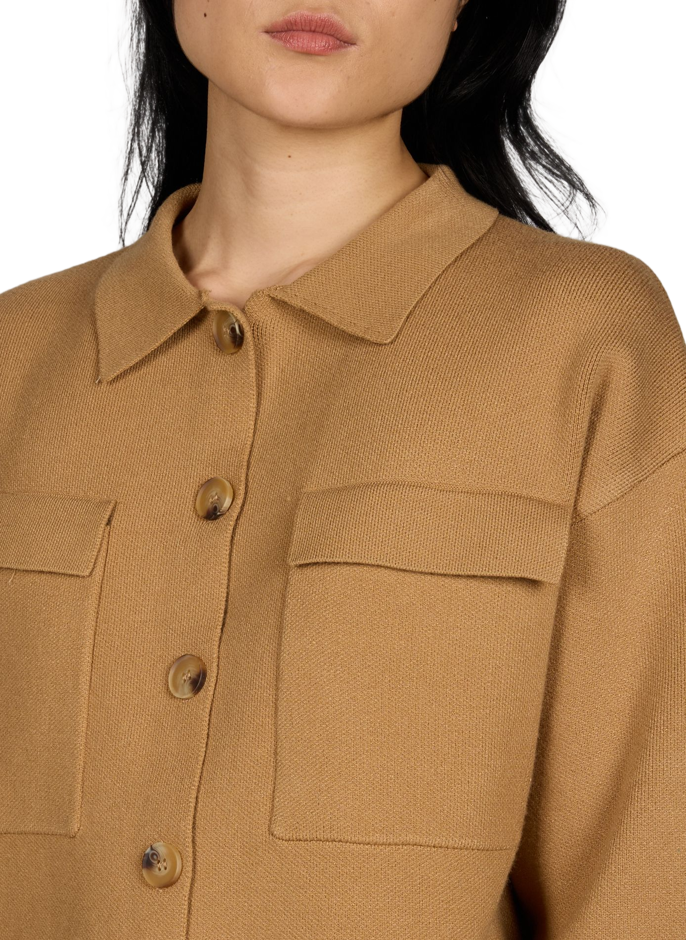 Cardigan Chloe classic collar ARTLOVE Brown