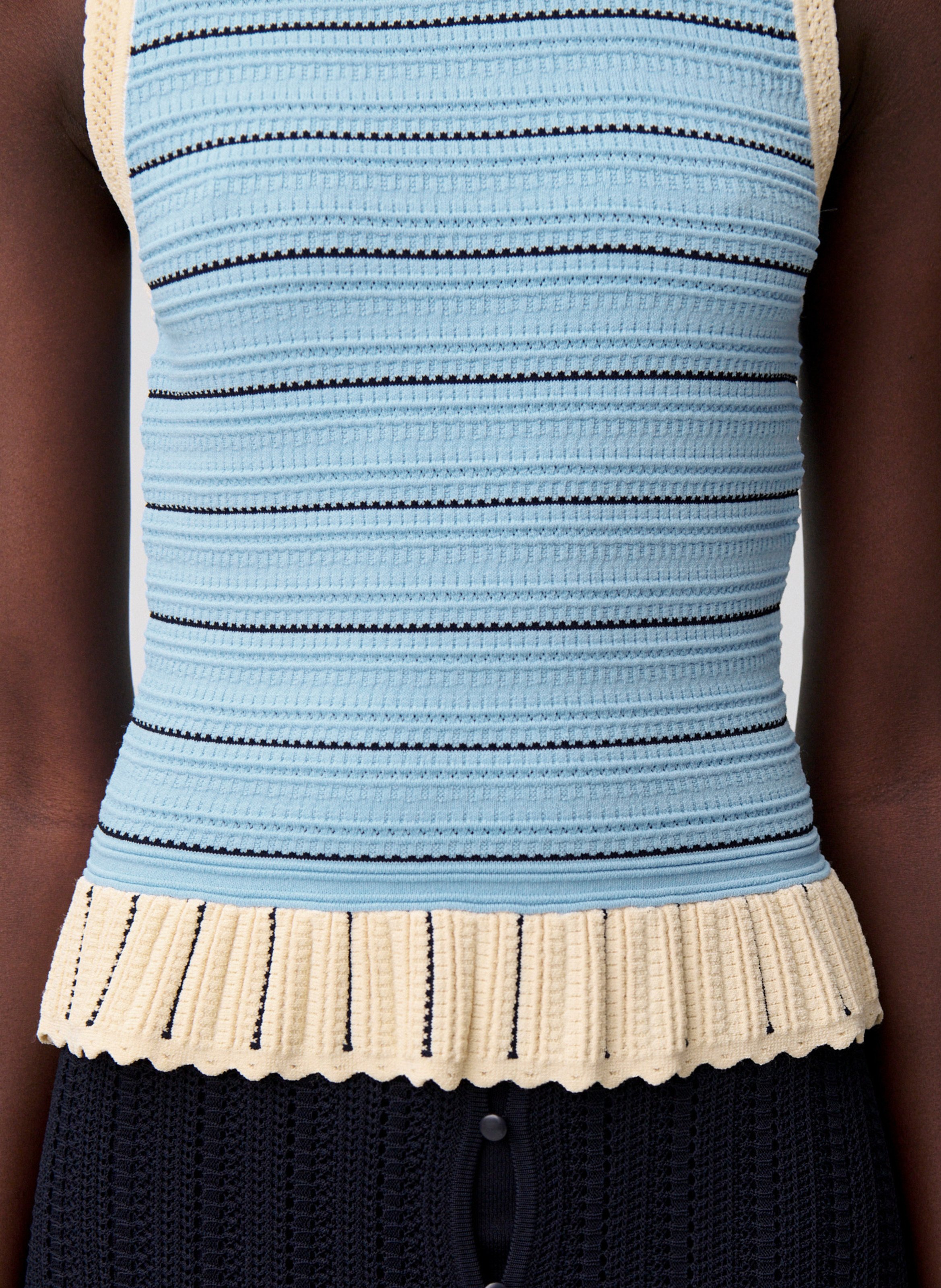 Top en maille ajusté CLAUDIE PIERLOT Multicolore