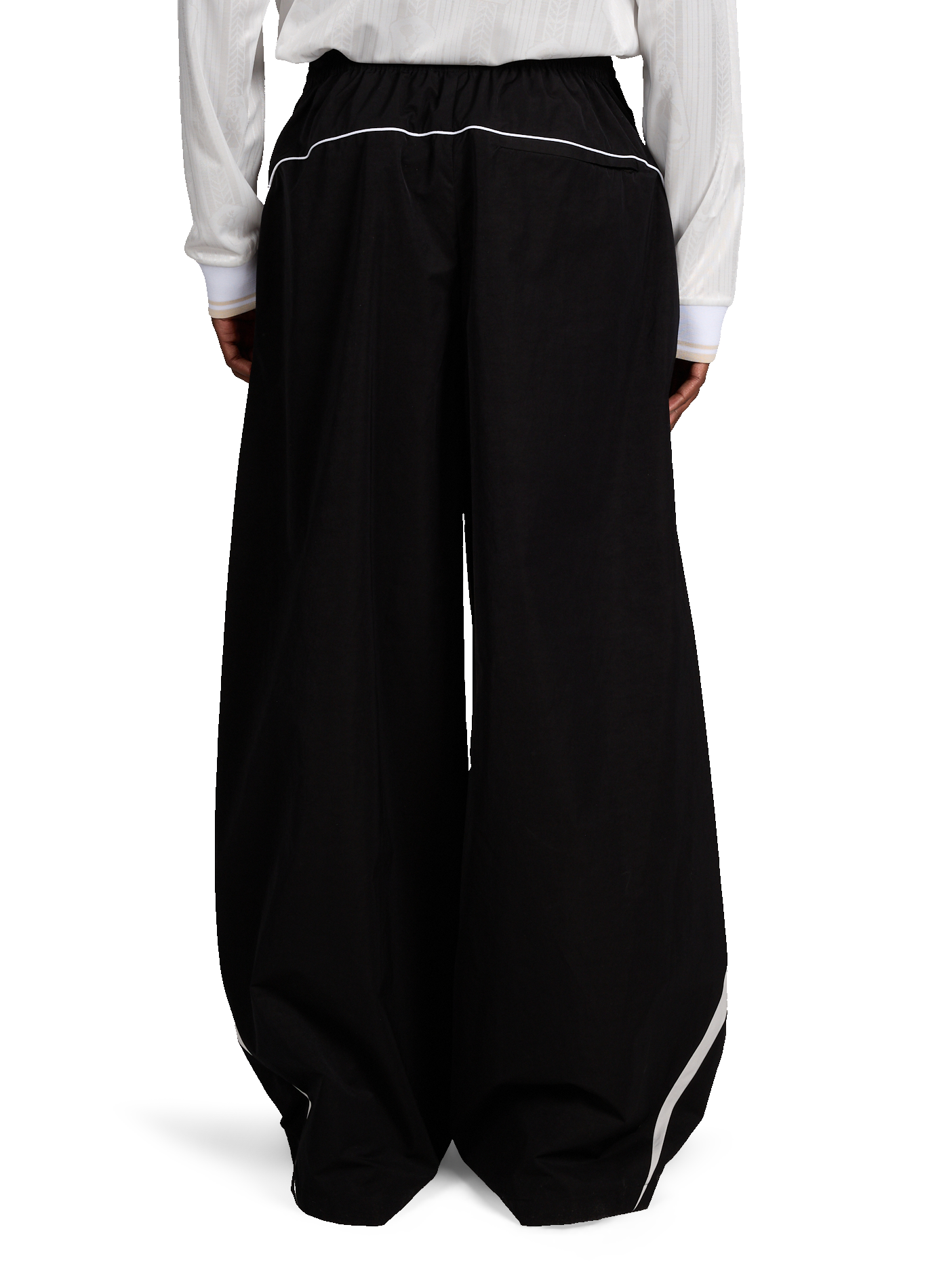 Pantalon de survêtment en coton mélangé ACNE STUDIOS Noir