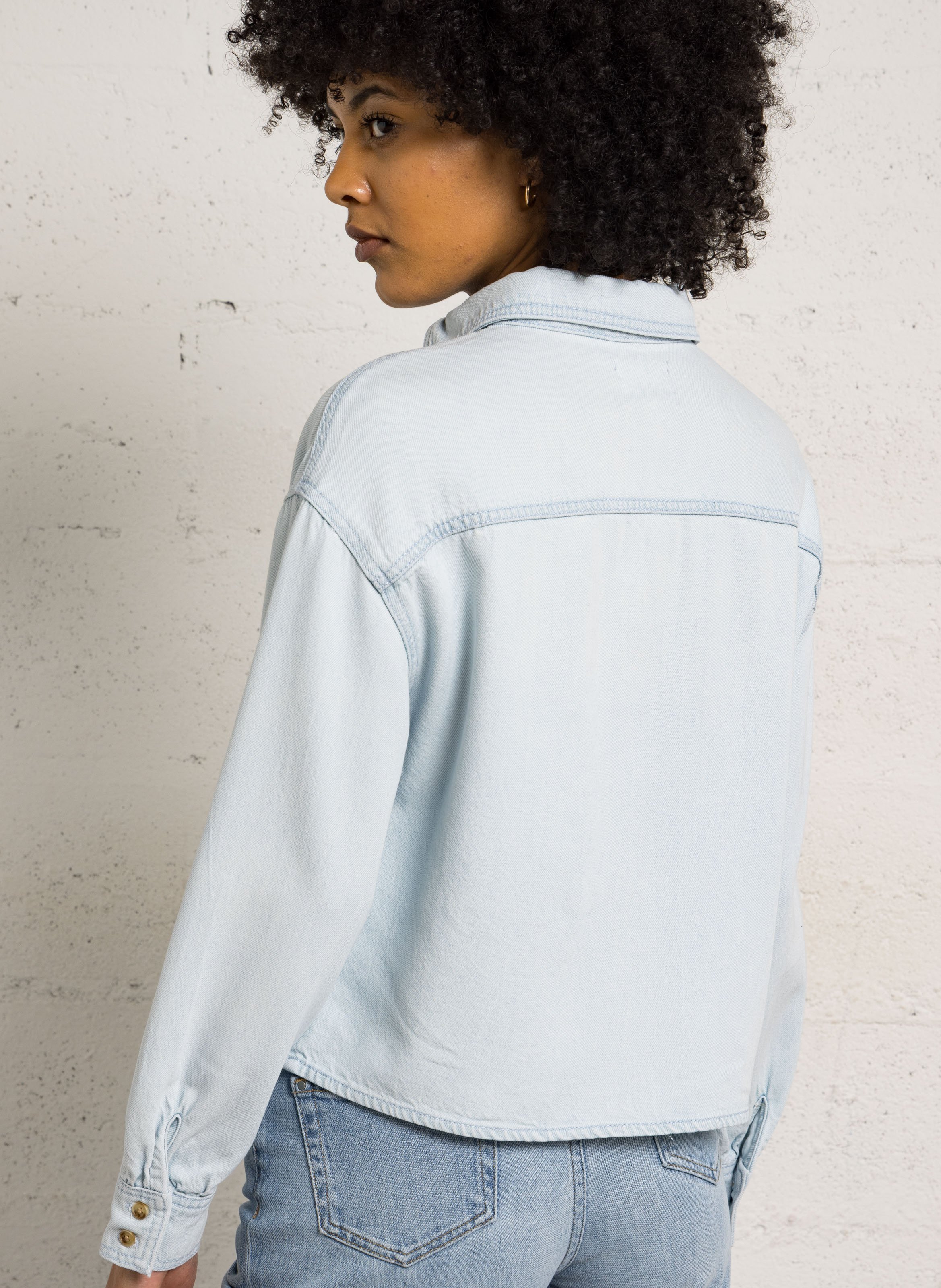 Chemise en jean clara MAISON 123 Bleu