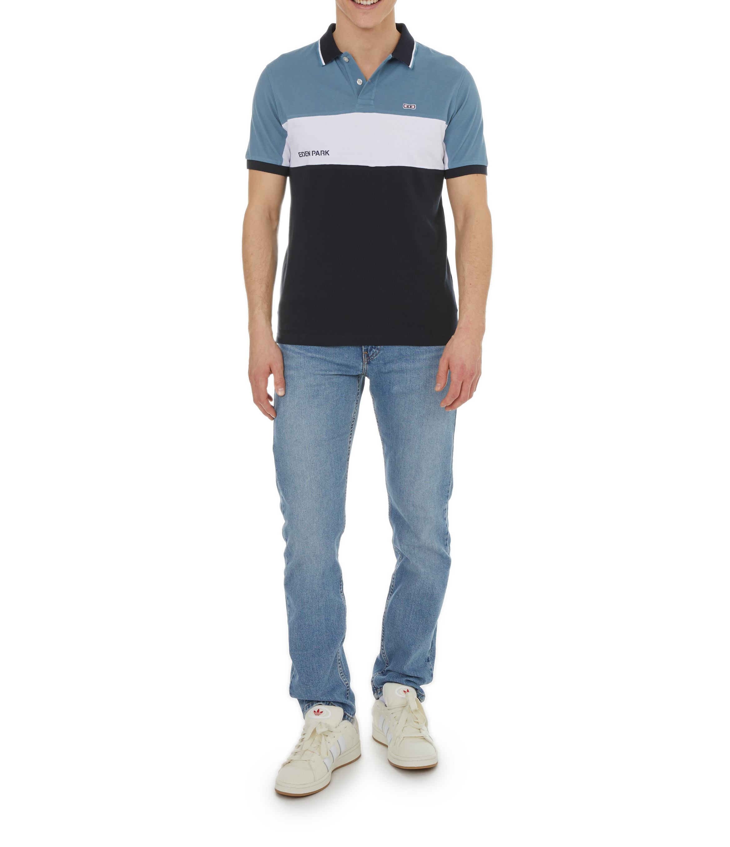 Polo en coton  EDEN PARK Bleu