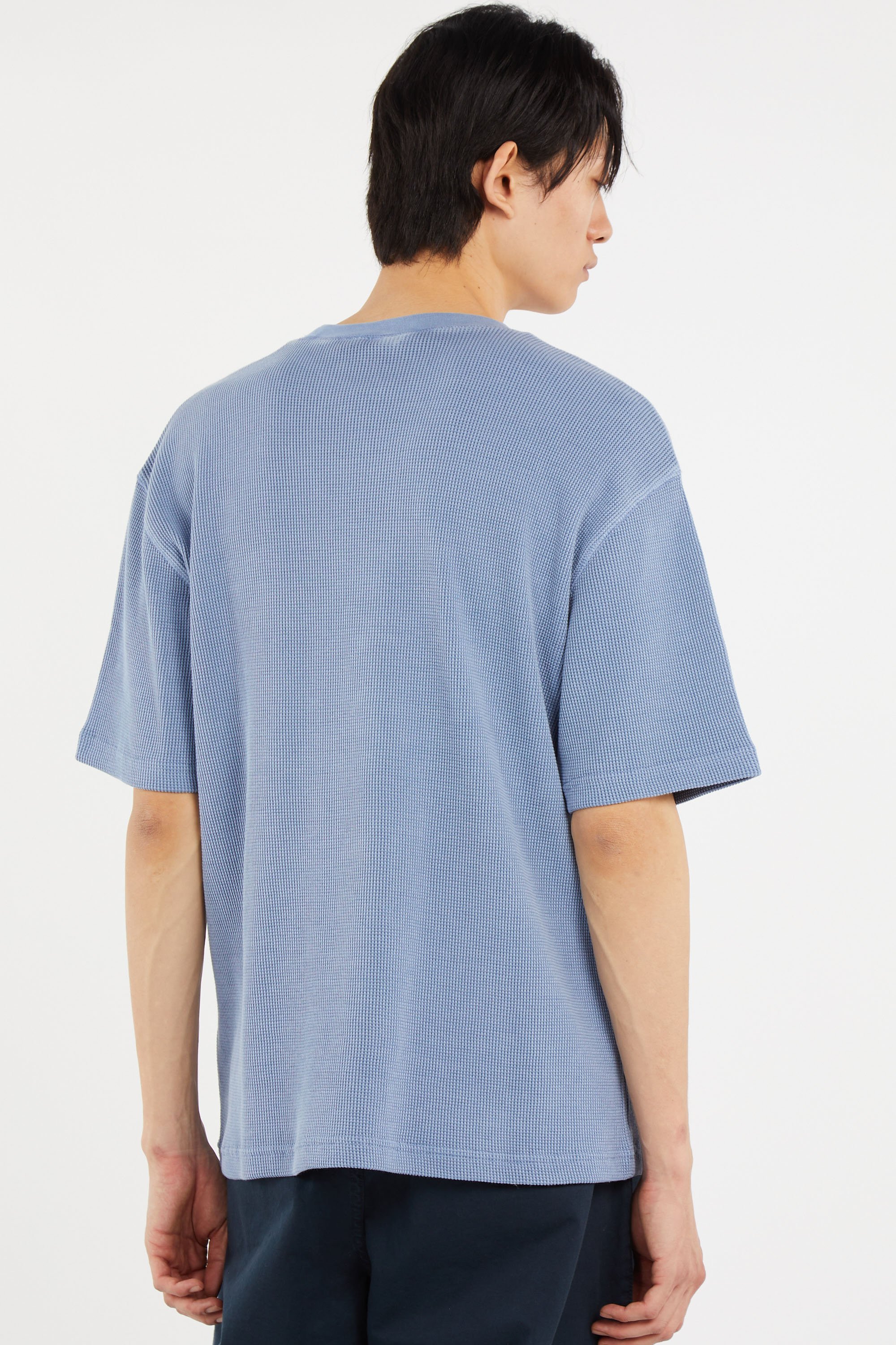 T-shirt s/s nelson waffle t-shirt CARHARTT WIP Bleu
