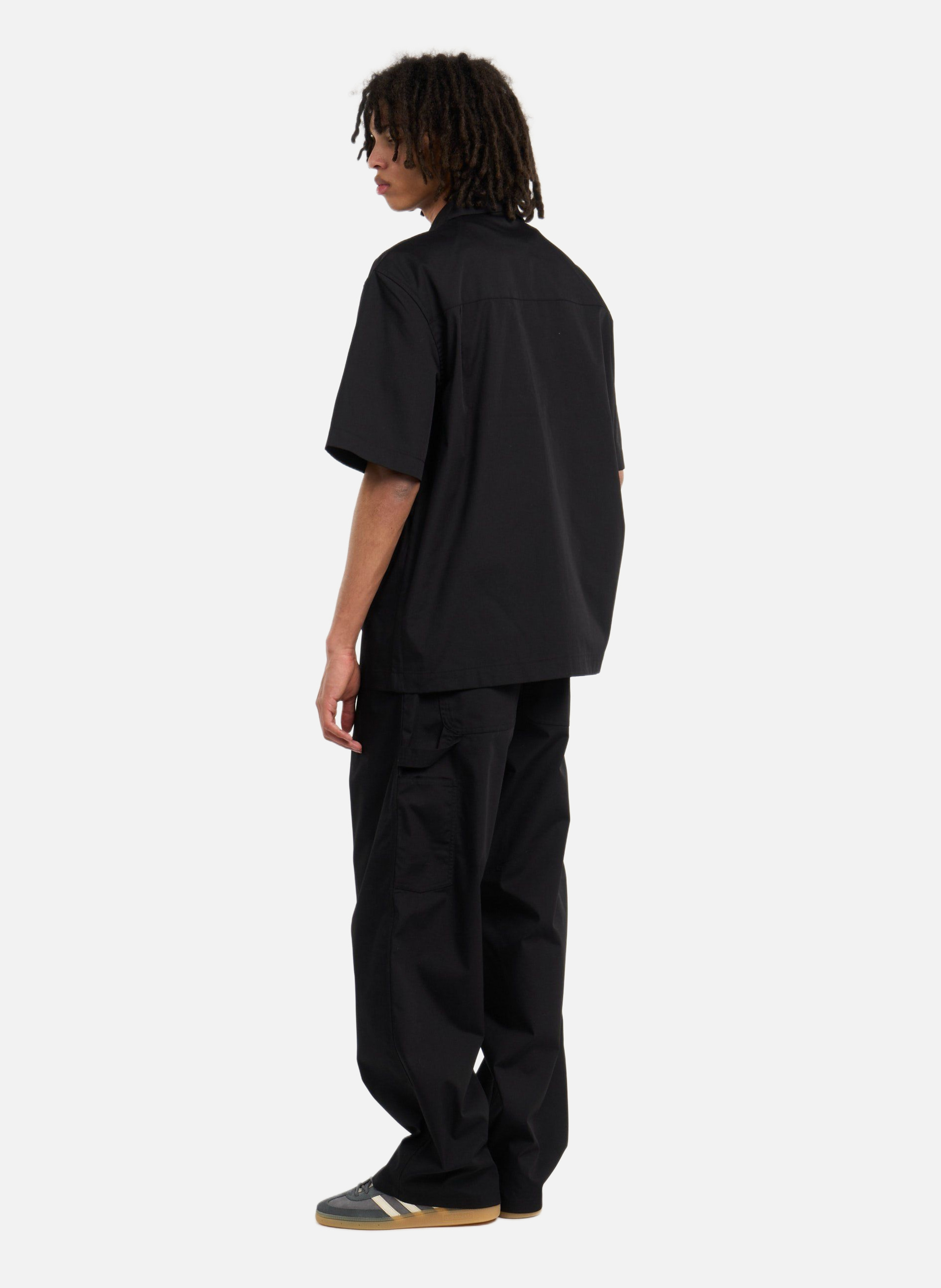 Chemise s/s postal zip shirt CARHARTT WIP Noir