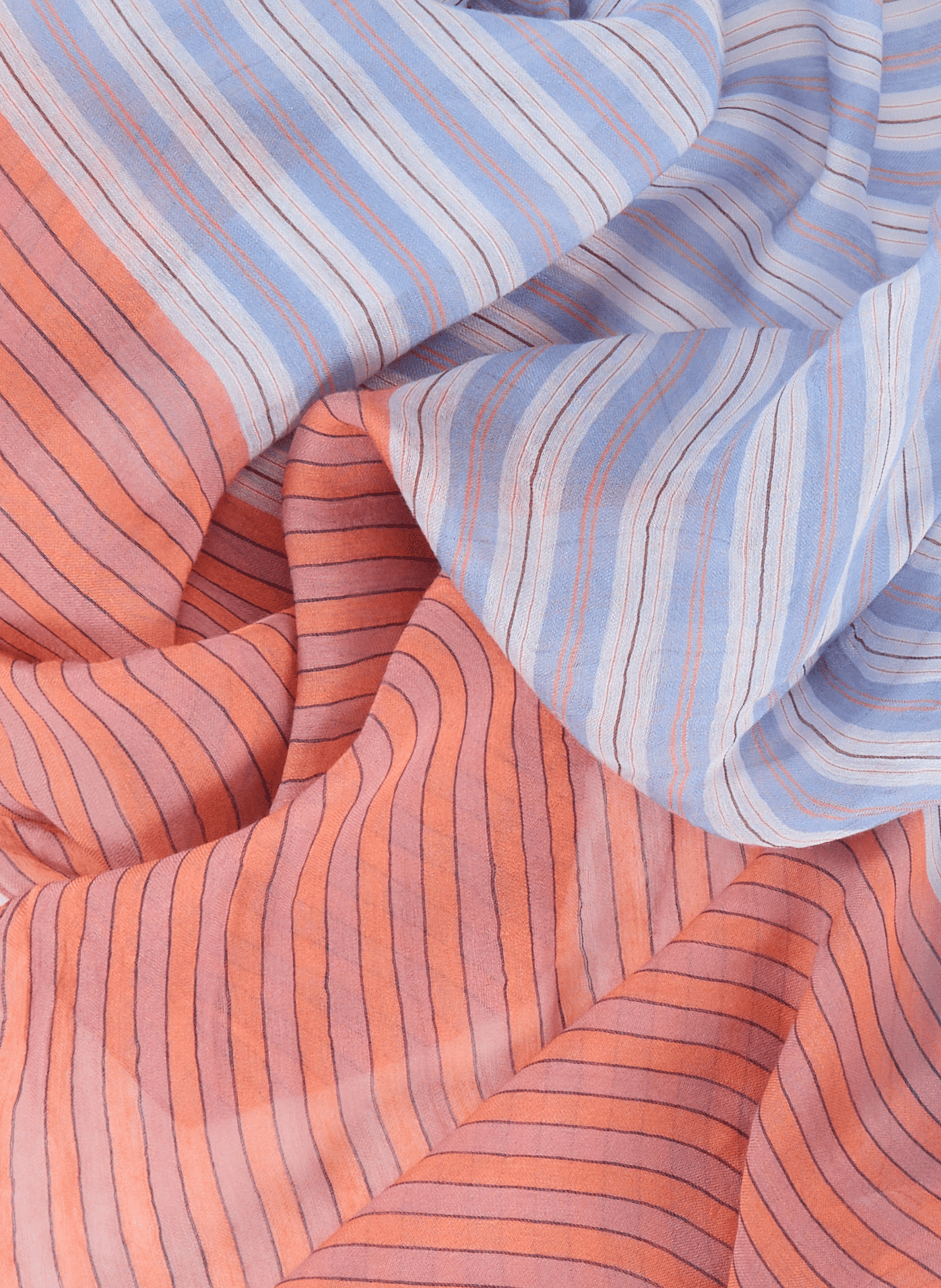 Gestreifter Schal aus Seidenmischung PAUL SMITH Orange