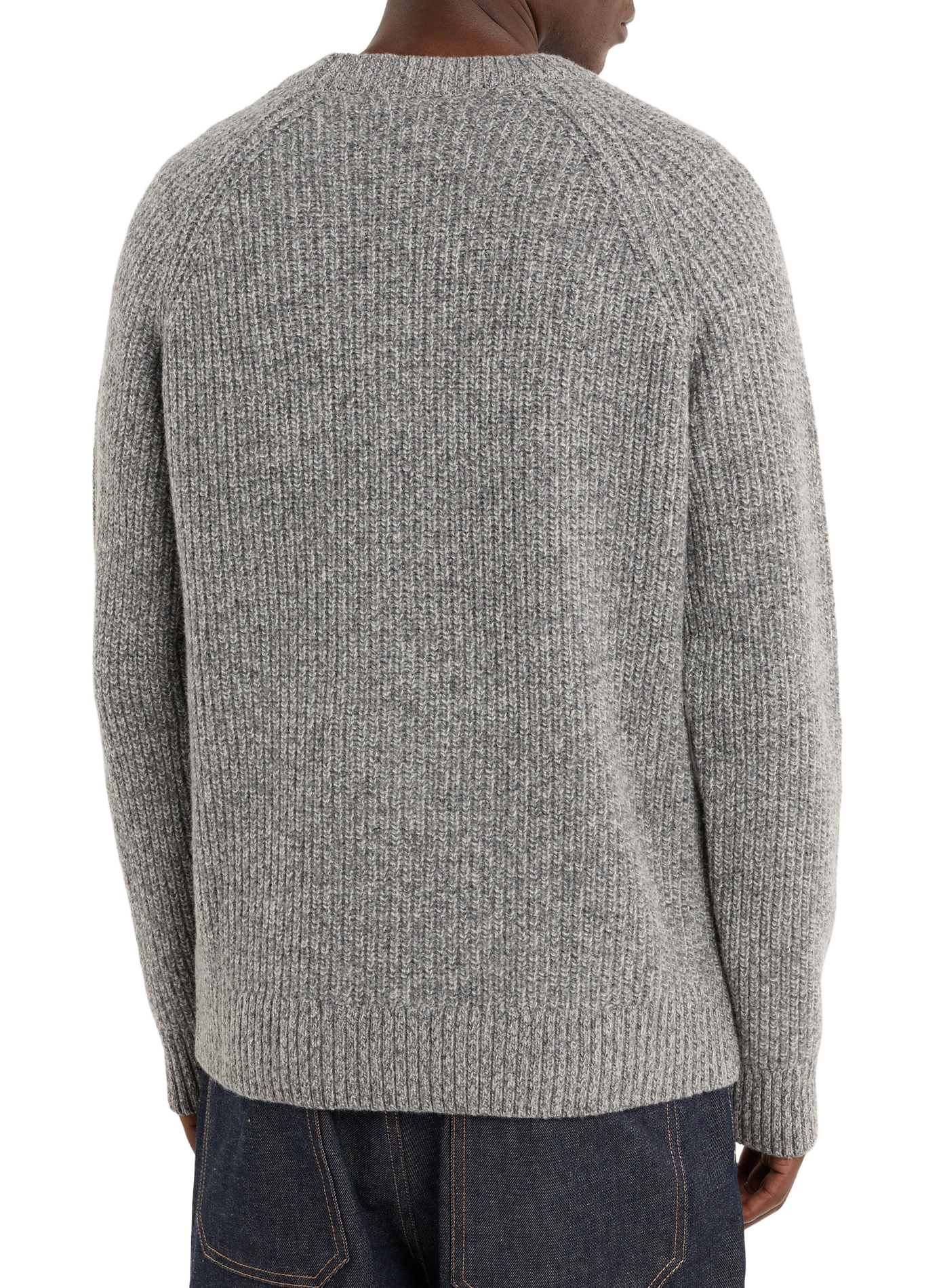 Rundhalsausschnitt-Pullover aus Wollmischung SAISON 1865 Grau