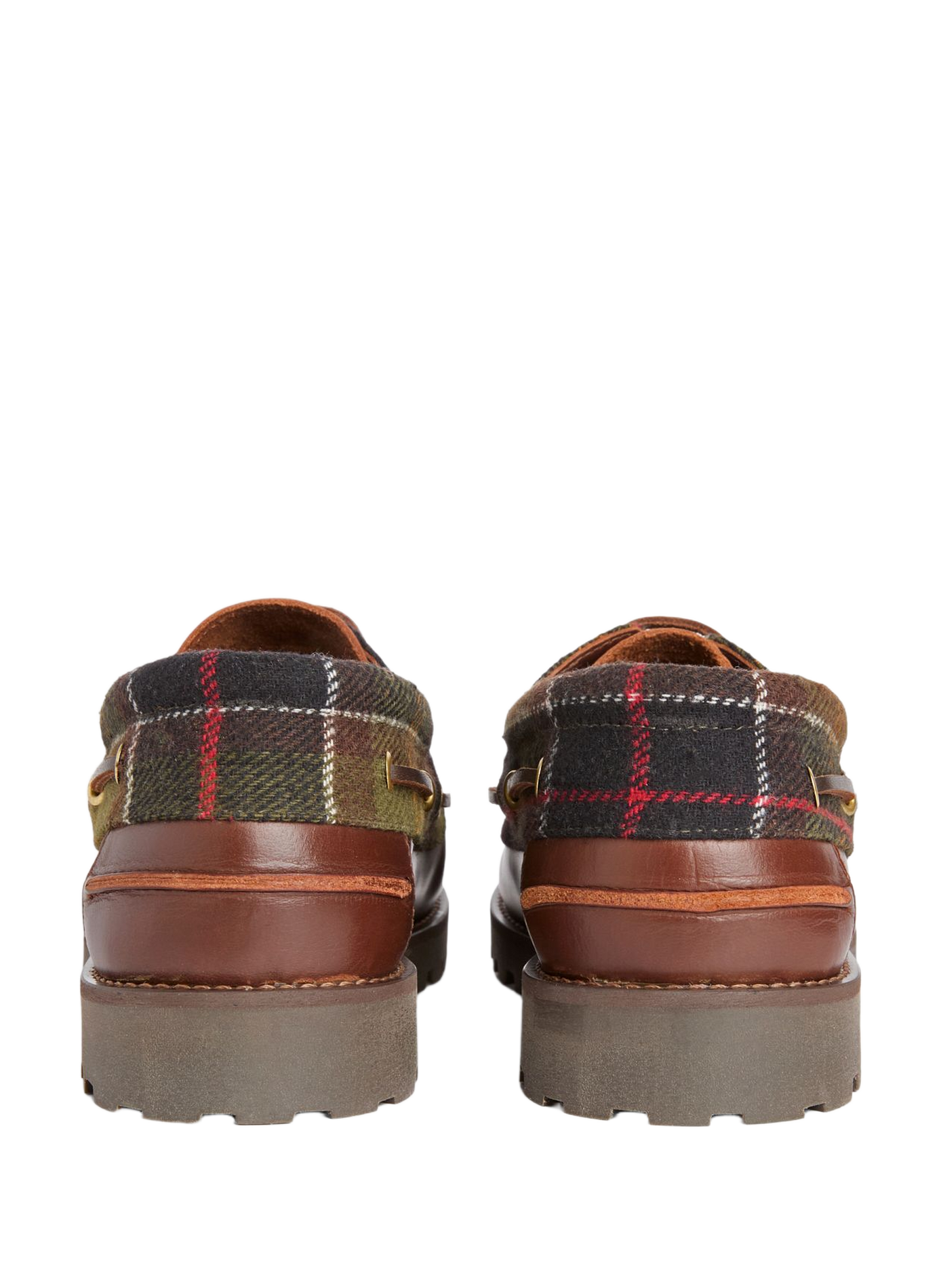Re-Engineered Deck leather boat shoes BARBOUR Multicolour