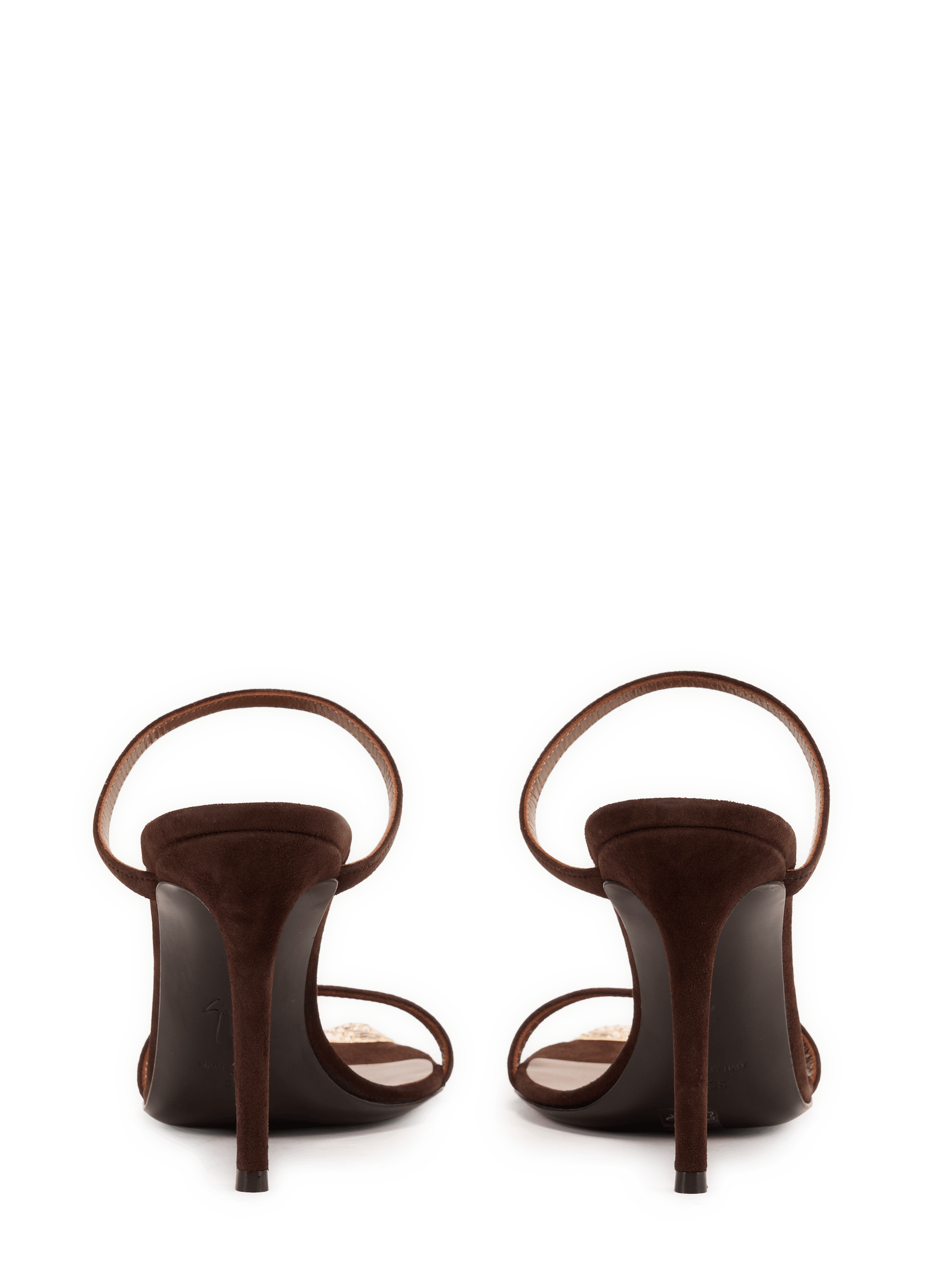 Intrigo 90 sheepskin heeled sandals GIUSEPPE ZANOTTI Brown