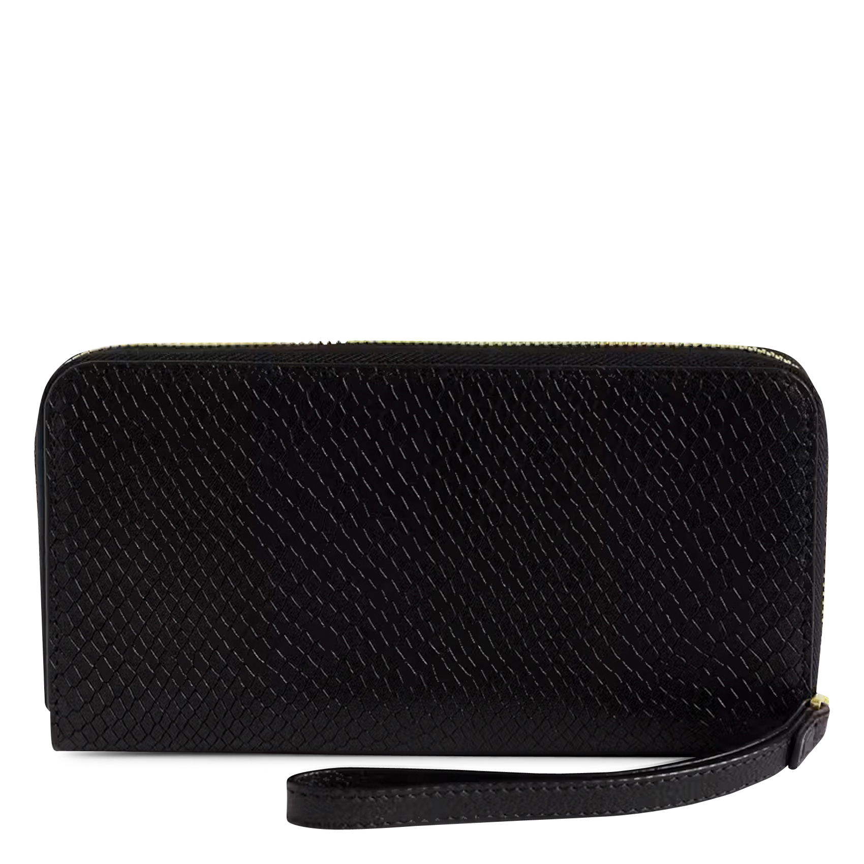 Portemonnee met python-effect in lederen compagnon ZADIG&VOLTAIRE Zwart