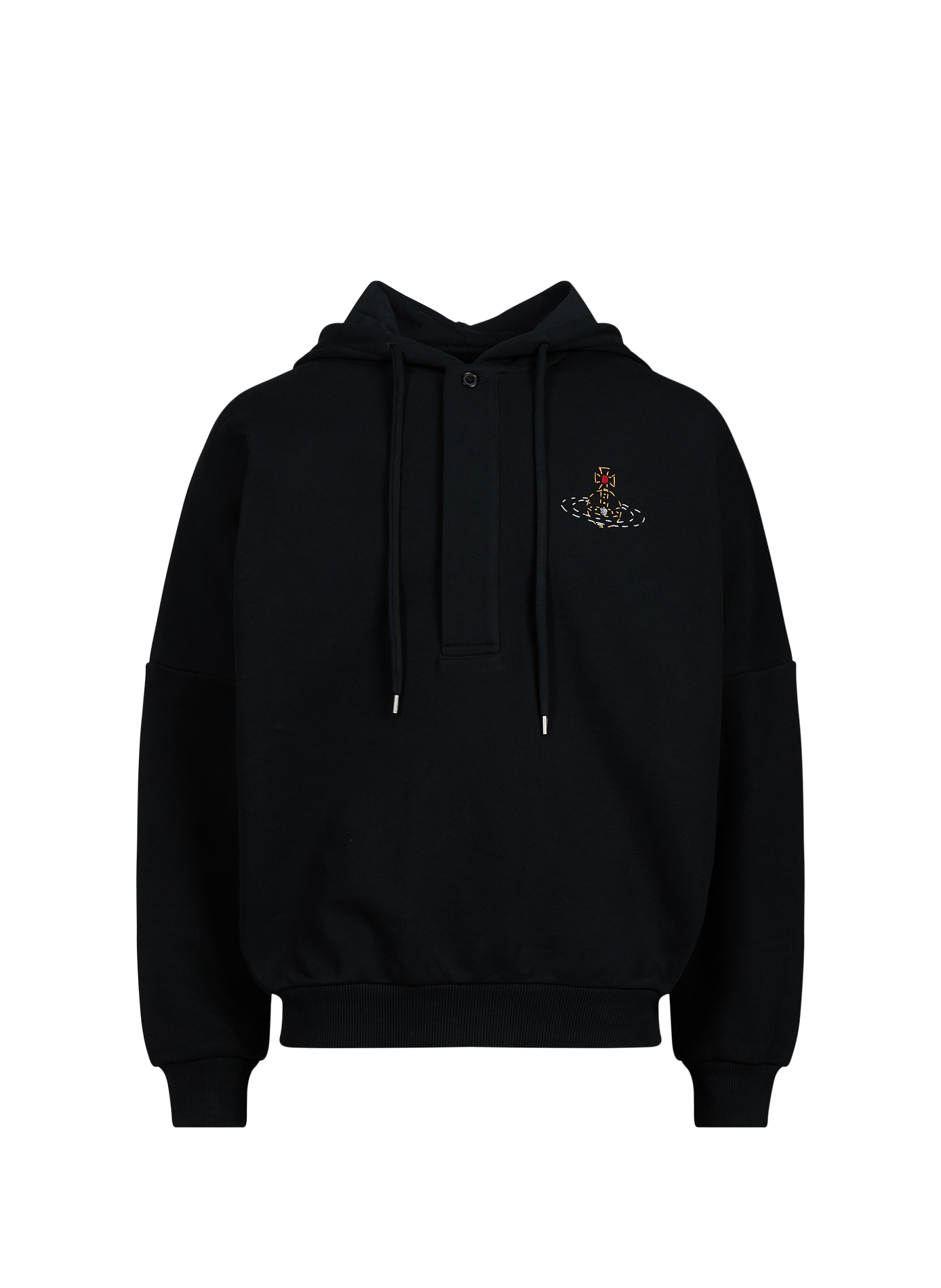 Sweat à capuche oversize en coton VIVIENNE WESTWOOD Noir