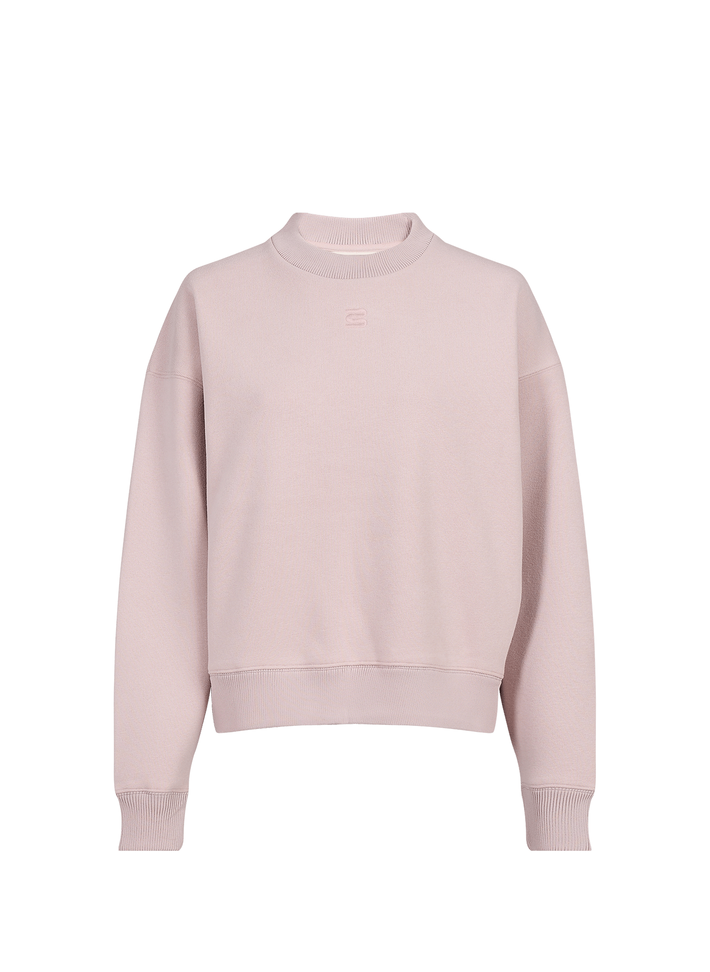 Plain sweatshirt in mixed cotton BELLEROSE Pink